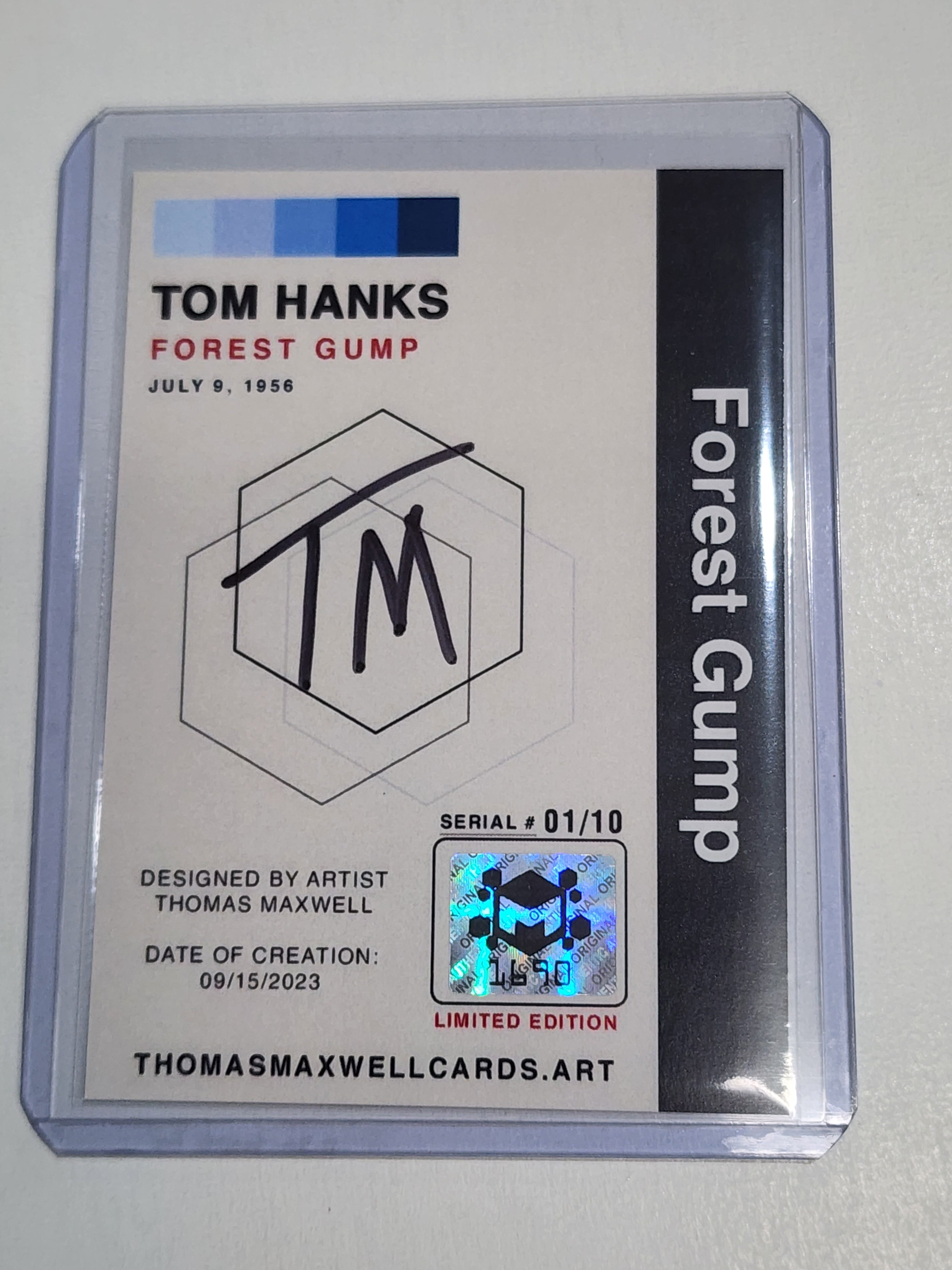 Tom Hanks Artist Signed TV/Film Art Card 1/10