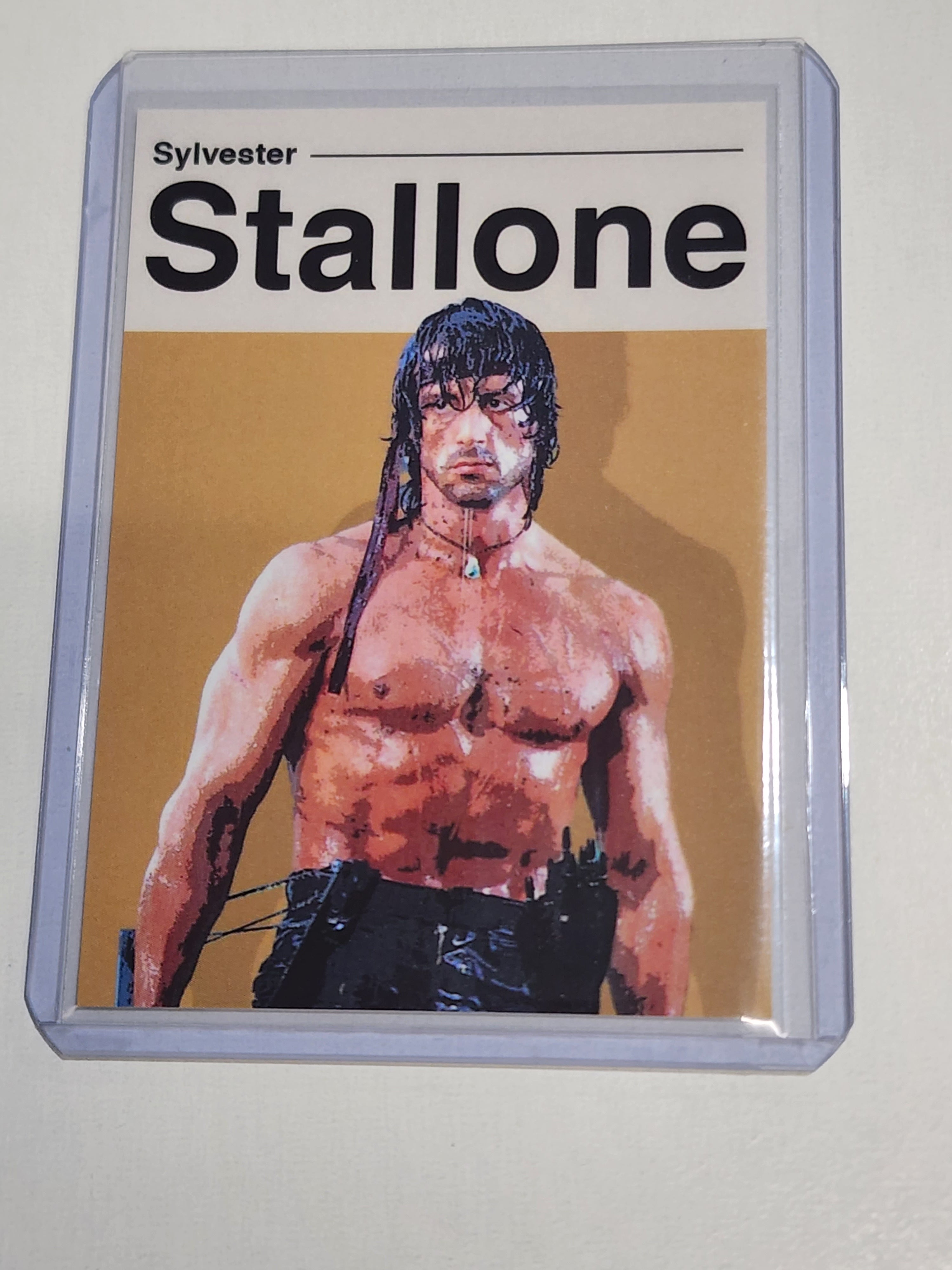 Sylvester Stallone Artist Signed TV/Film Art Card 1/10