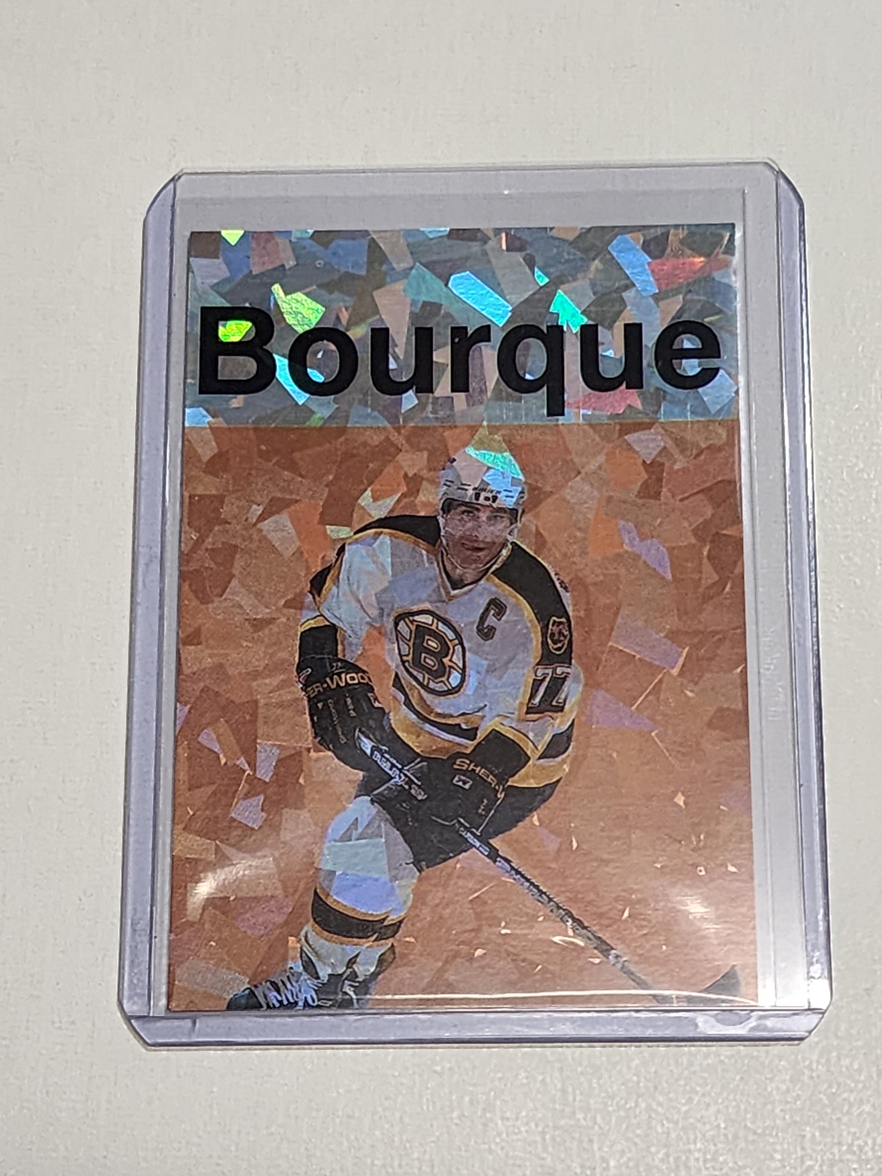 Ray Bourque Artist Signed Boston Bruins Refractor Art Card 1/1