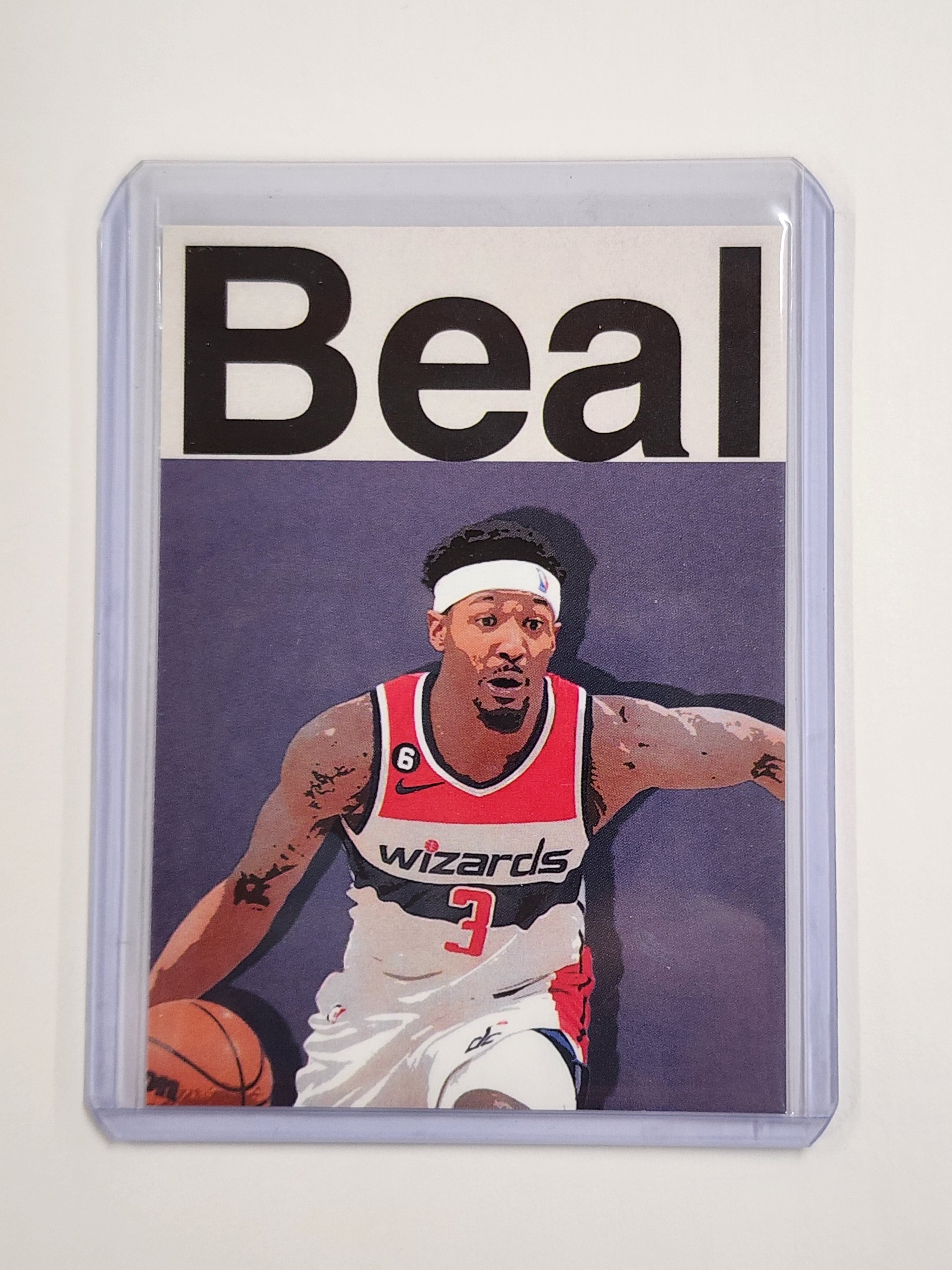 Bradley Beal Artist Signed Basketball Art Card 1/10