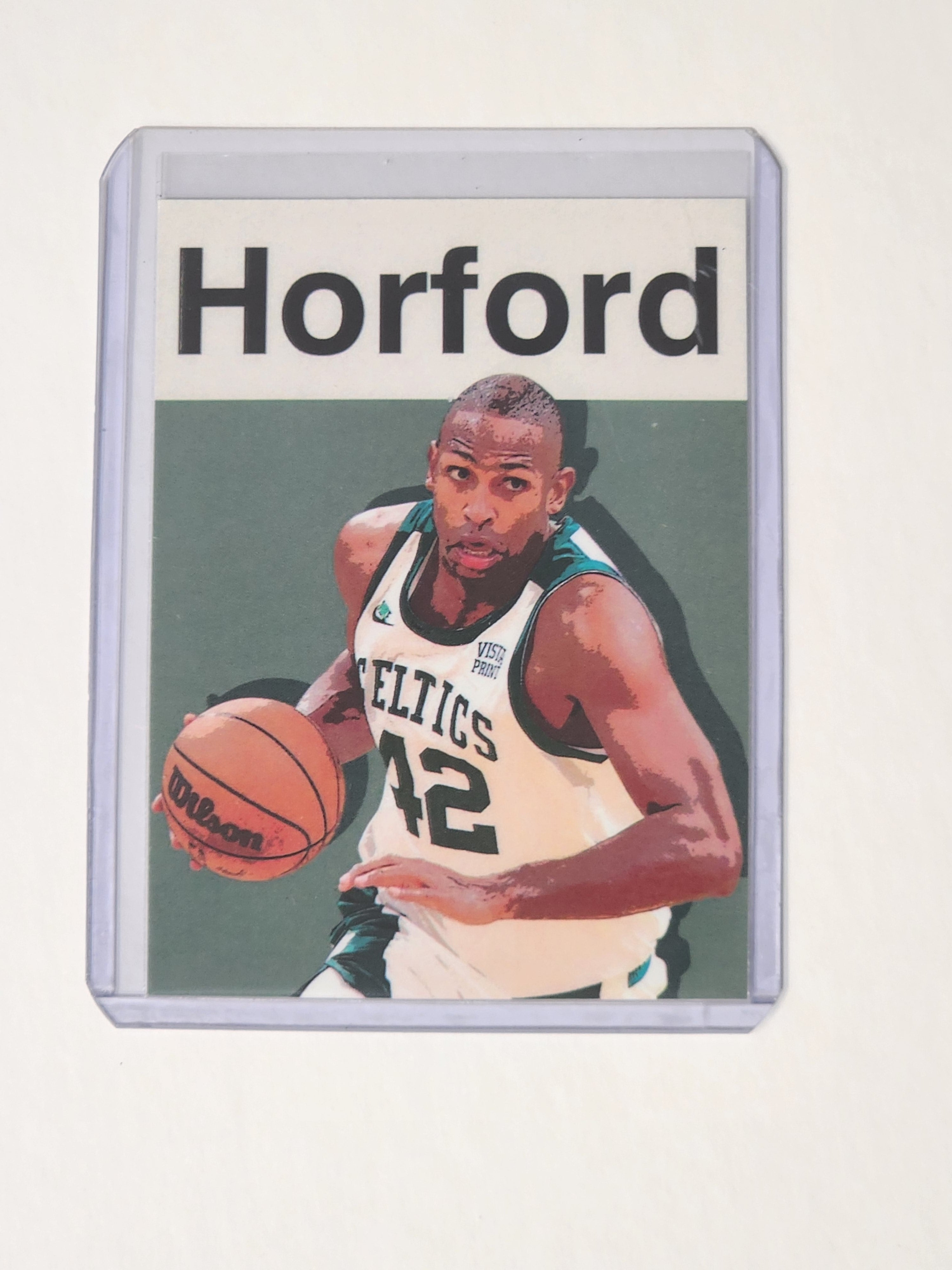 Al Horford Artist Signed Basketball Art Card 1/10