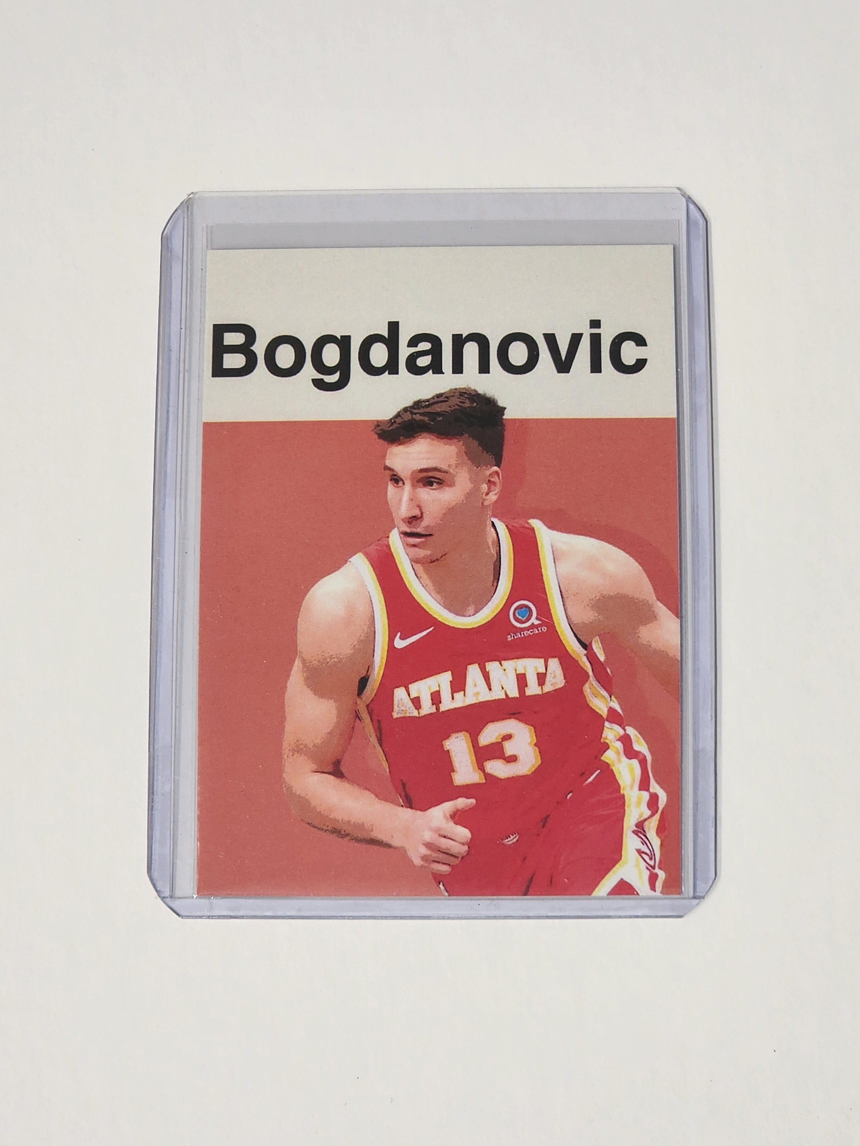 Bogdan Bogdanovic  Artist Signed Basketball Art Card 1/10