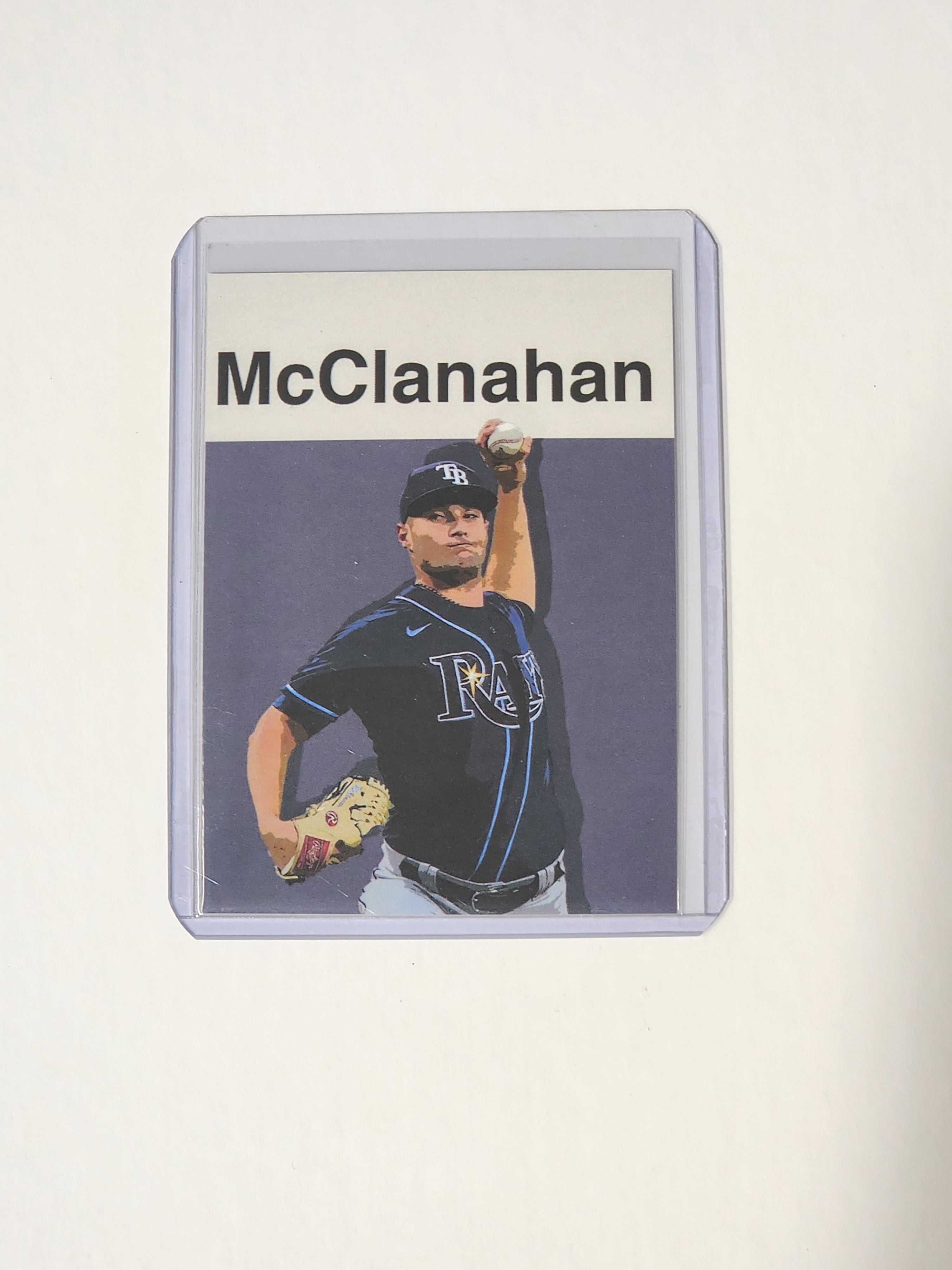 Shane McClanahan Artist Signed Baseball Art Card 1/10