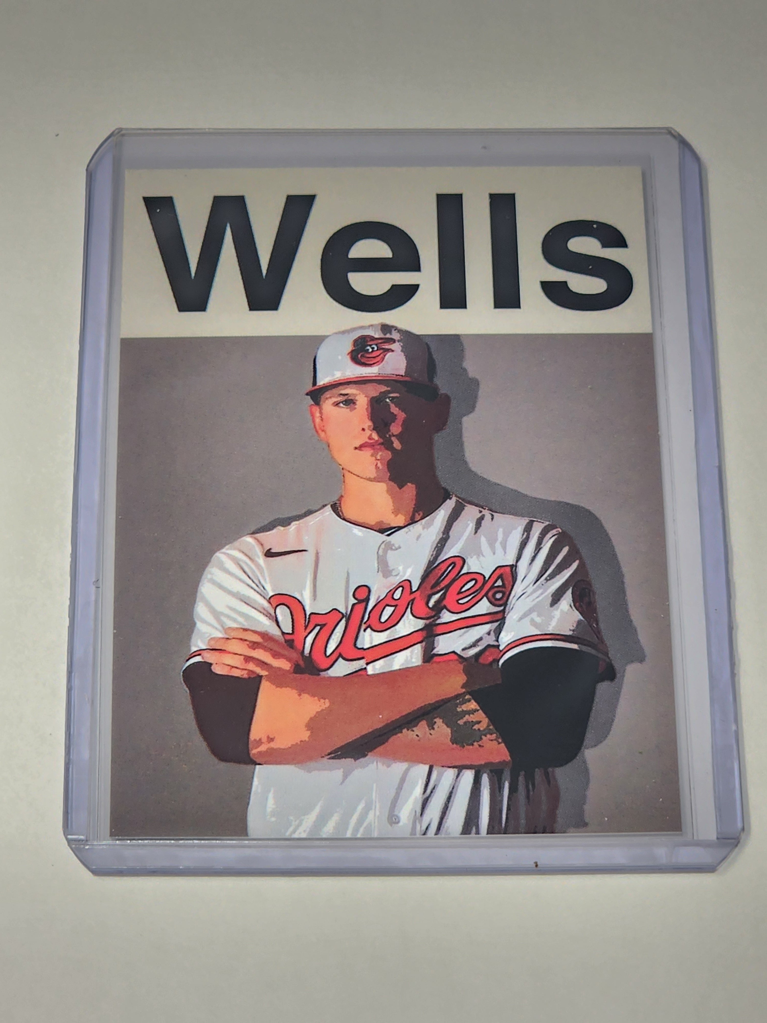 Tyler Wells Artist Signed Baseball Art Card 1/10