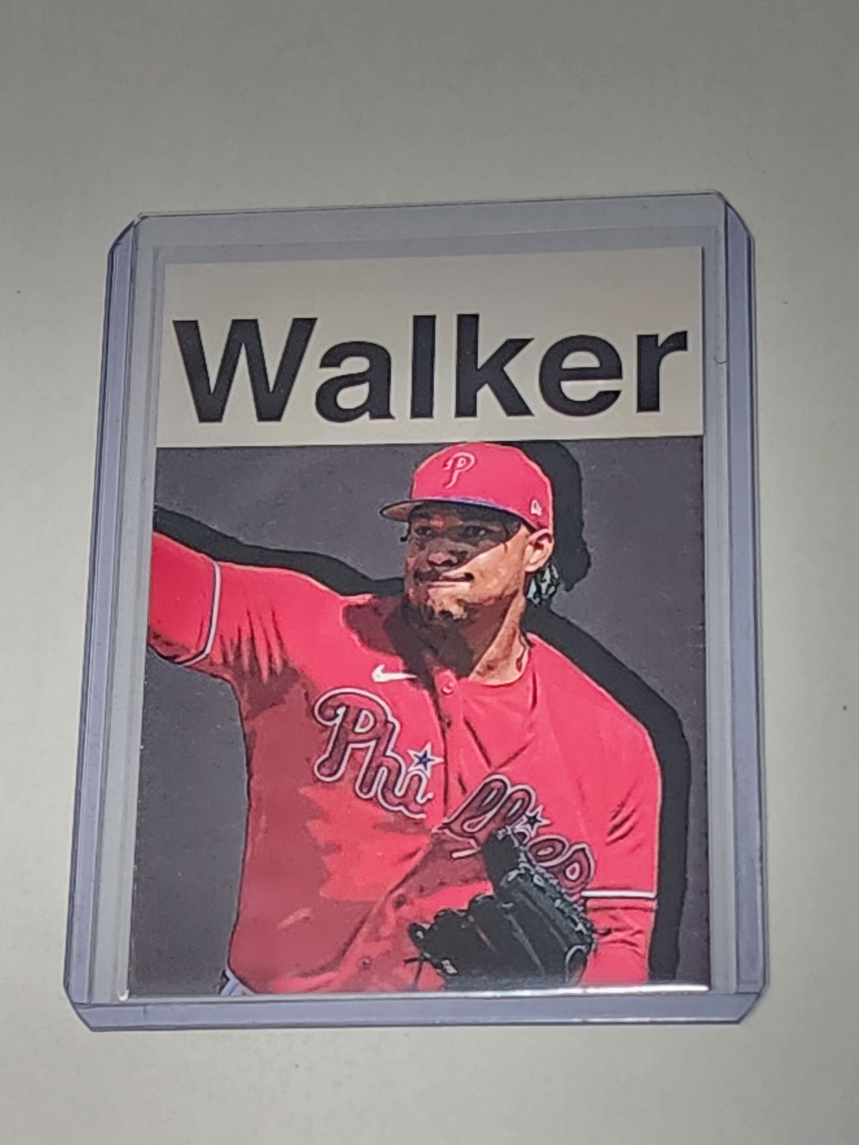 Taijuan Walker Artist Signed Baseball Art Card 1/10