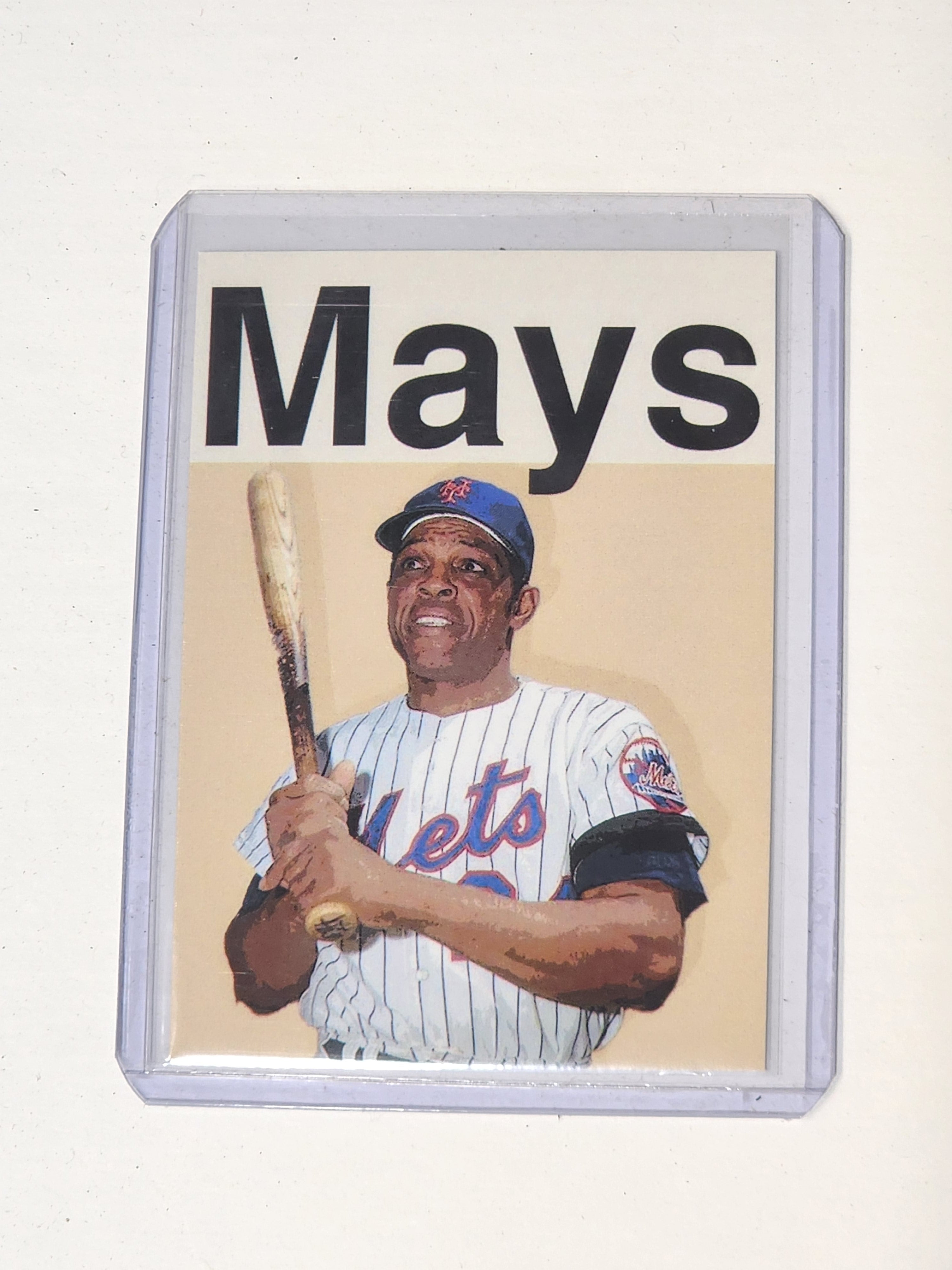 Willie Mays Artist Signed Baseball Art Card 1/10