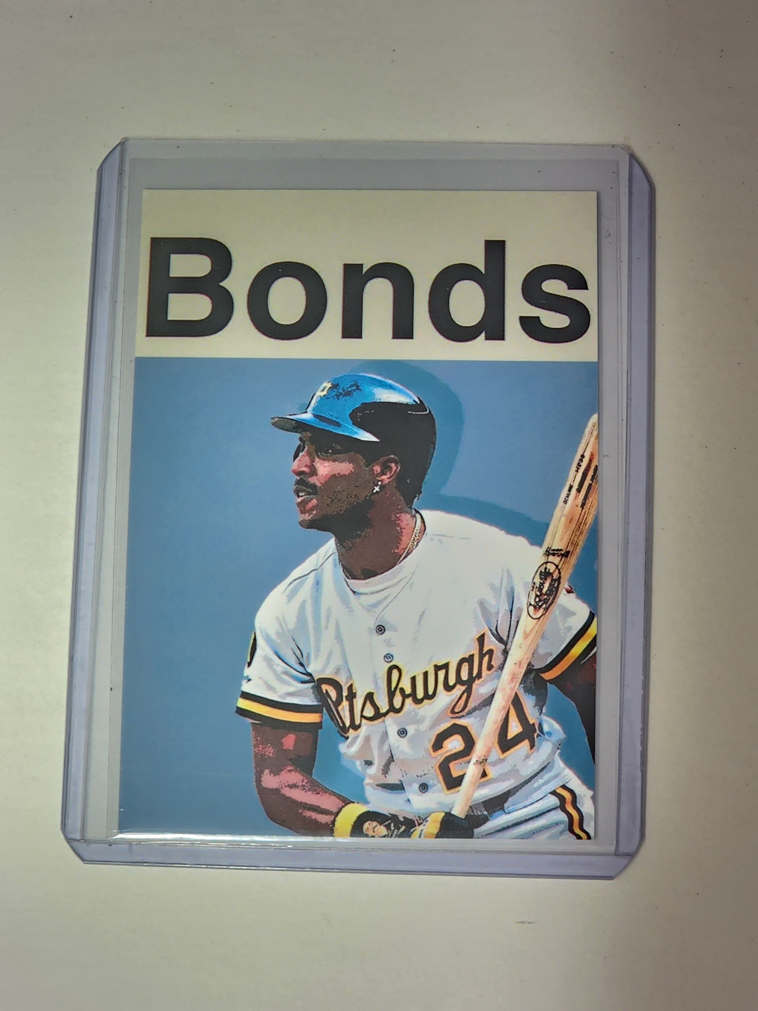 Barry Bonds Artist Signed Baseball Art Card 1/10