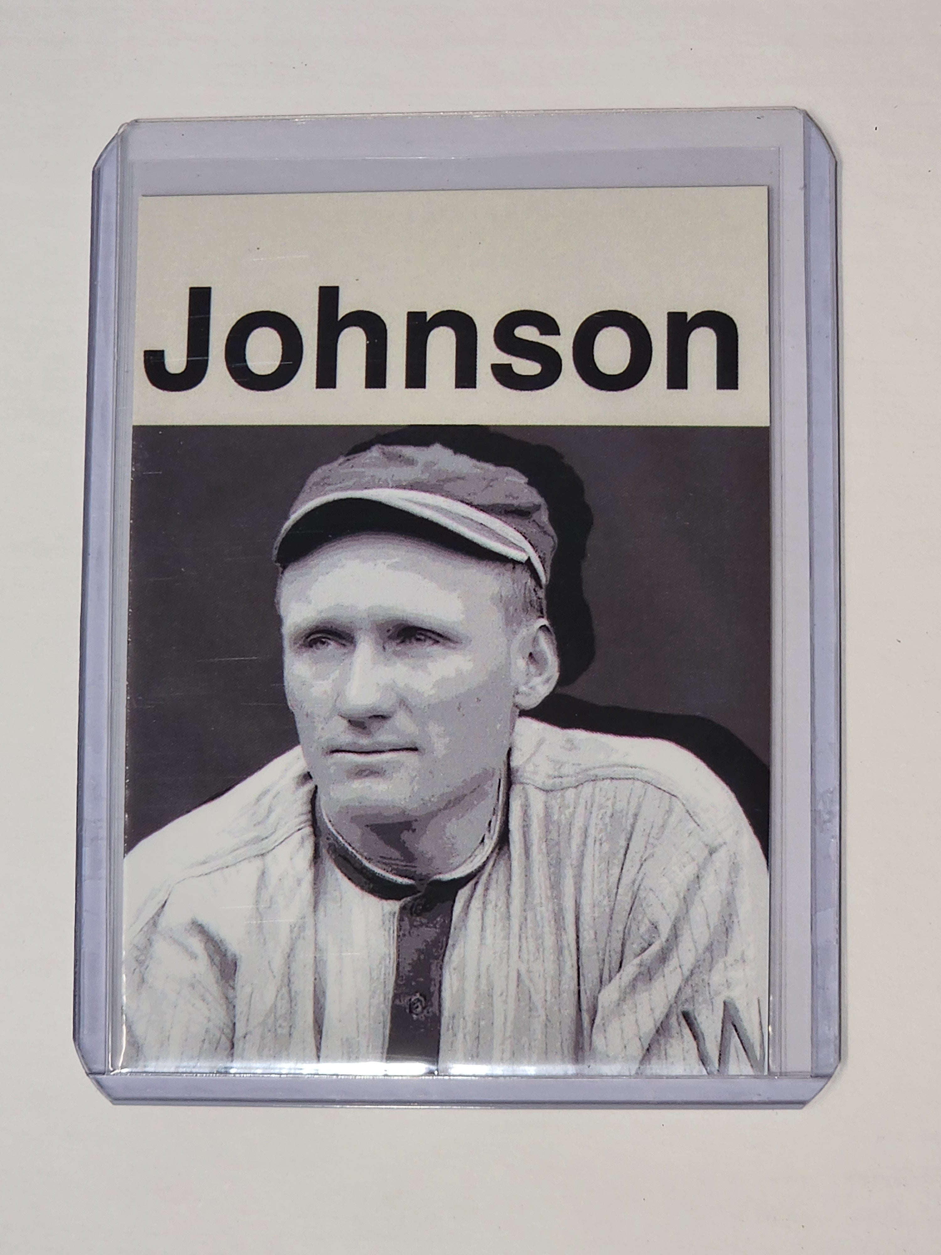 Walter Johnson Baseball Art Card - Artist Signed - 1/10