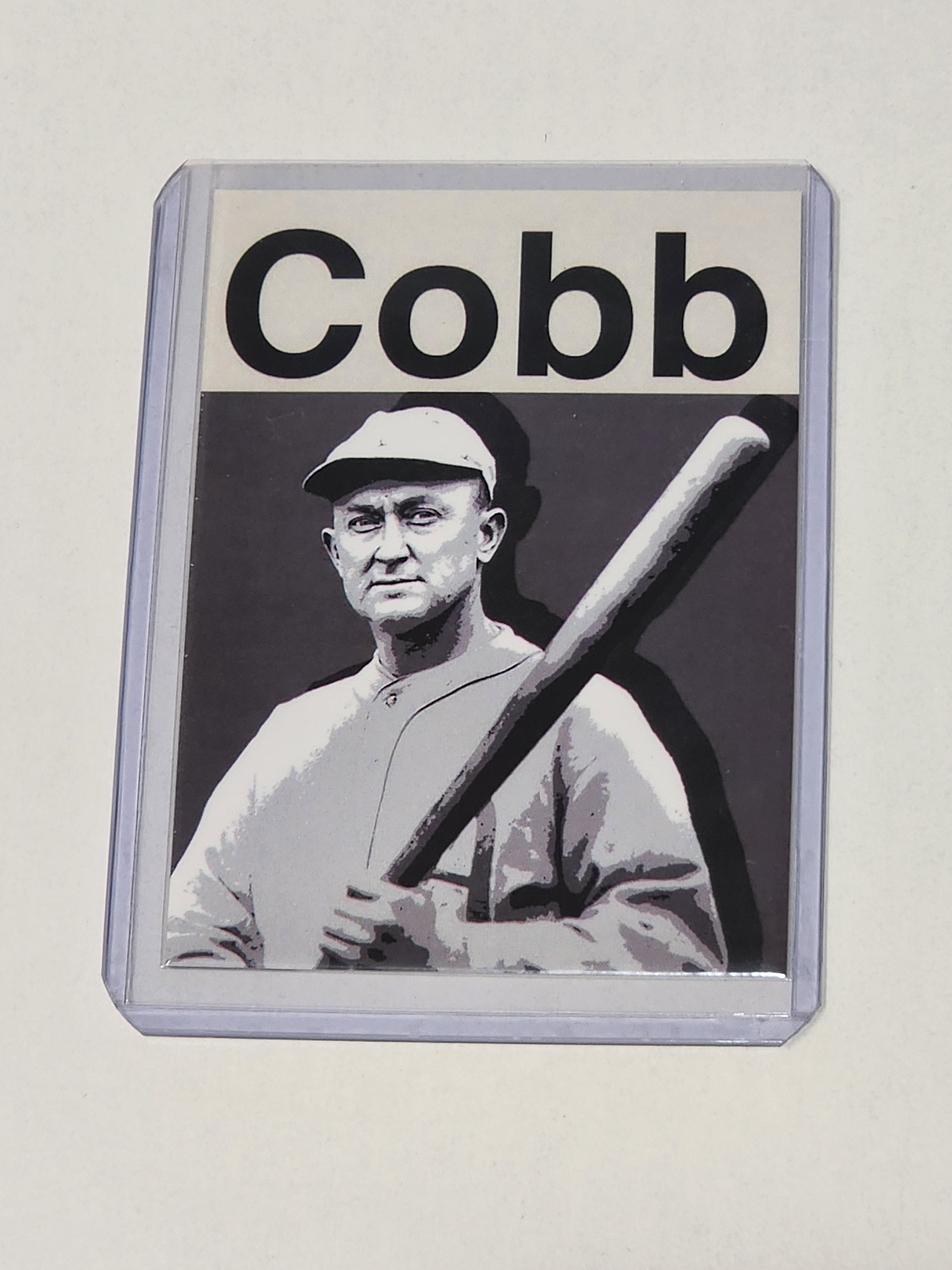 Ty Cobb Baseball Art Card - Artist Signed - 1/10