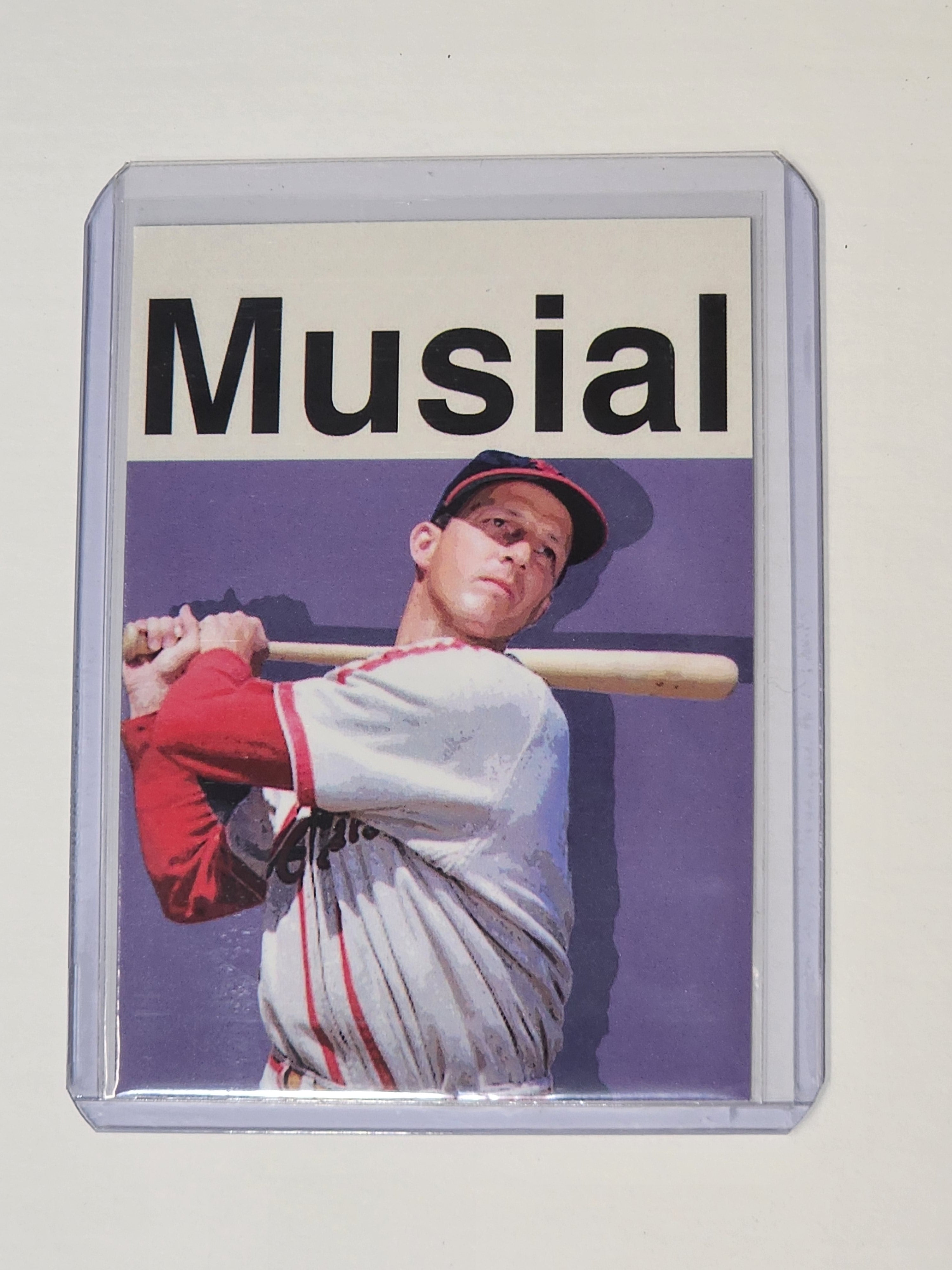 Stan Musial Artist Signed Baseball Art Card 1/10