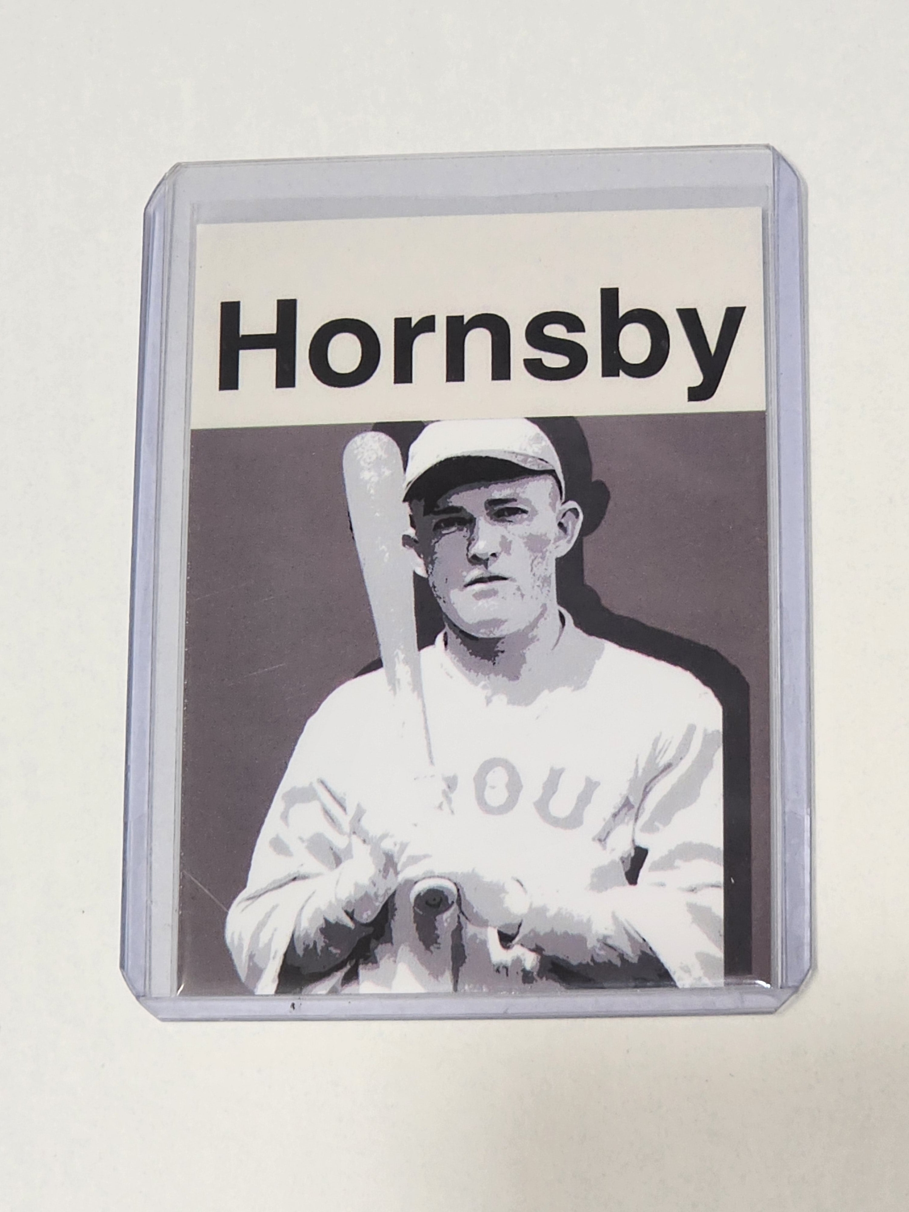 Rogers Hornsby Artist Signed Baseball Art Card 1/10