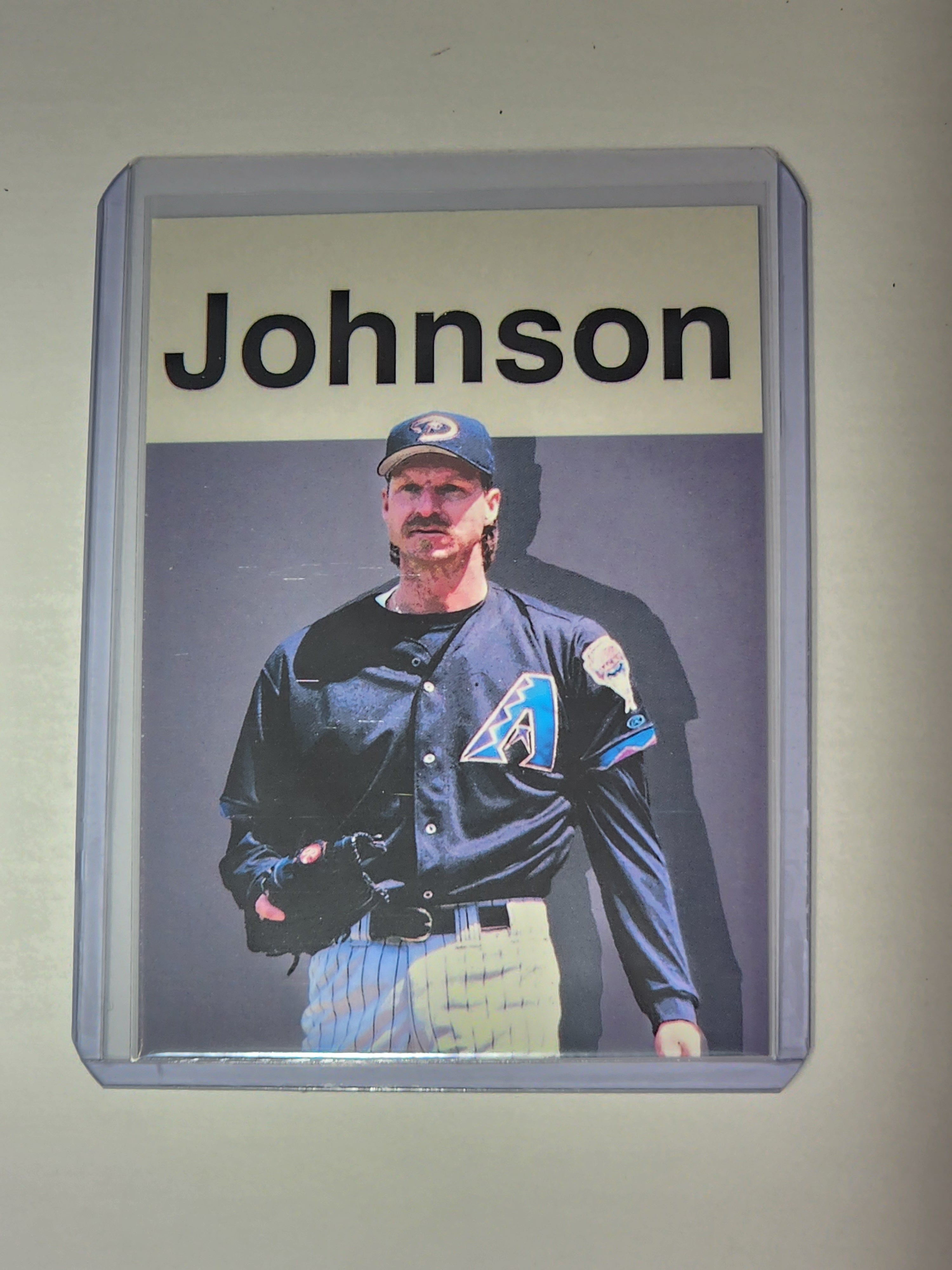 Randy Johnson Artist Signed Baseball Art Card 1/10