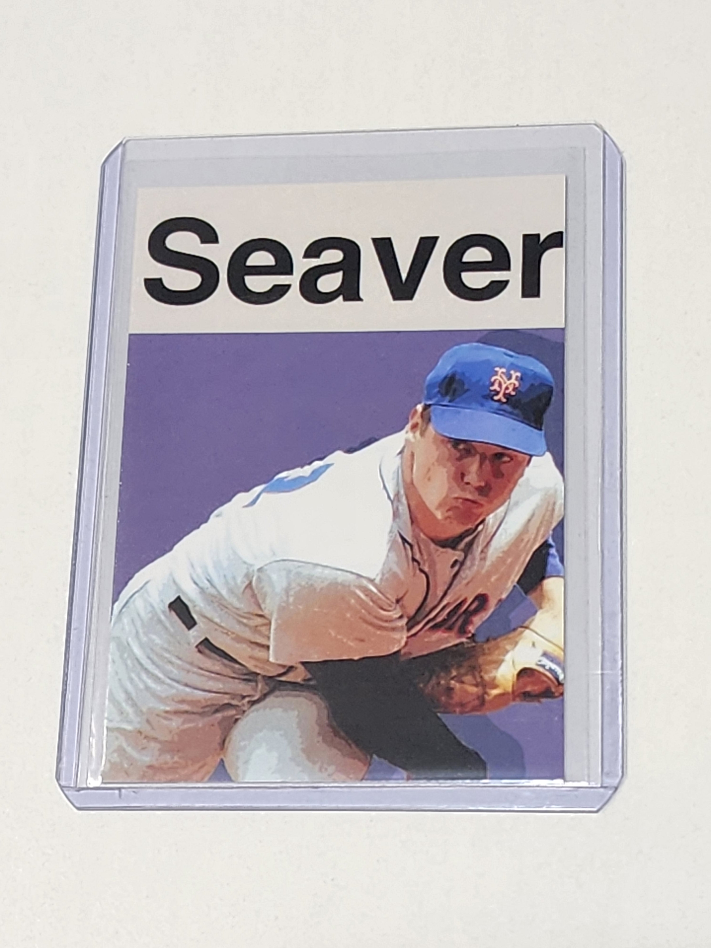 Tom Seaver Artist Signed Baseball Art Card 1/10