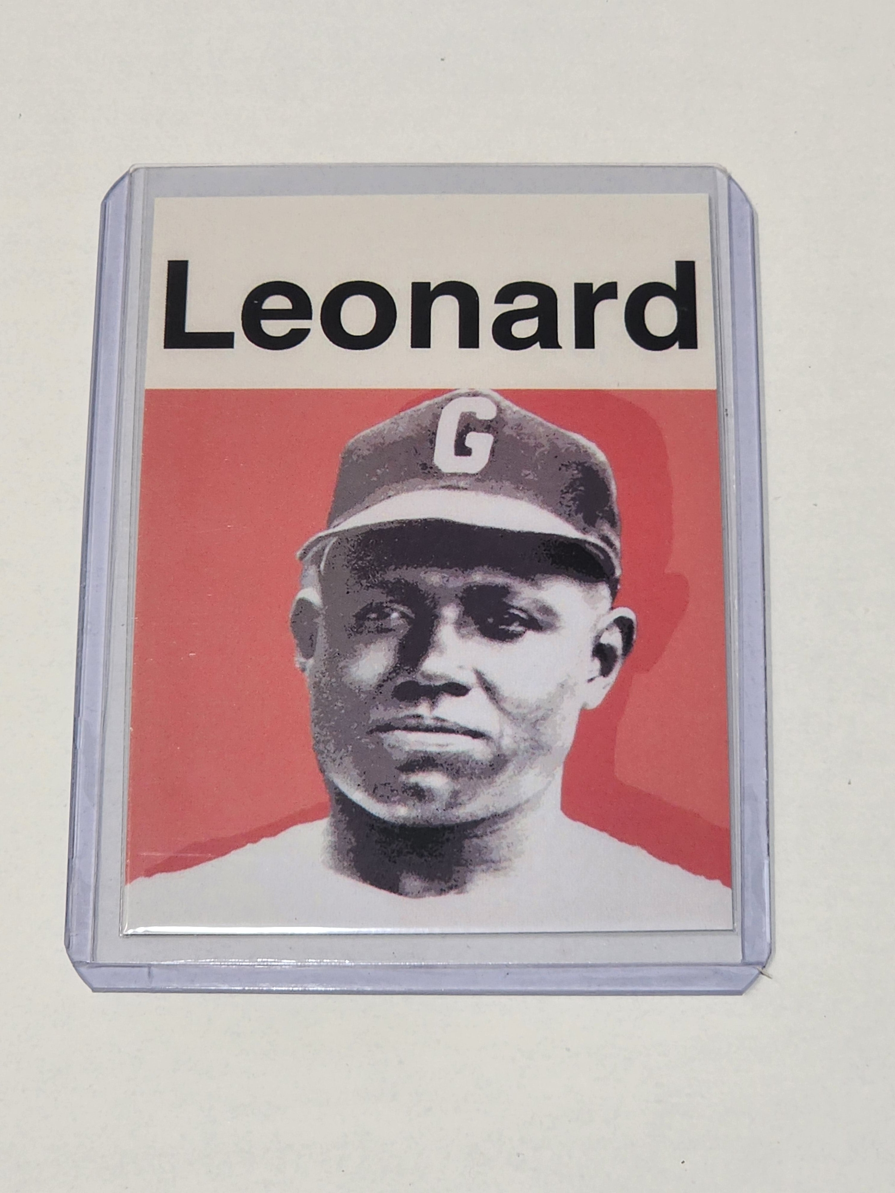 Buck Leonard Artist Signed Baseball Art Card 1/10