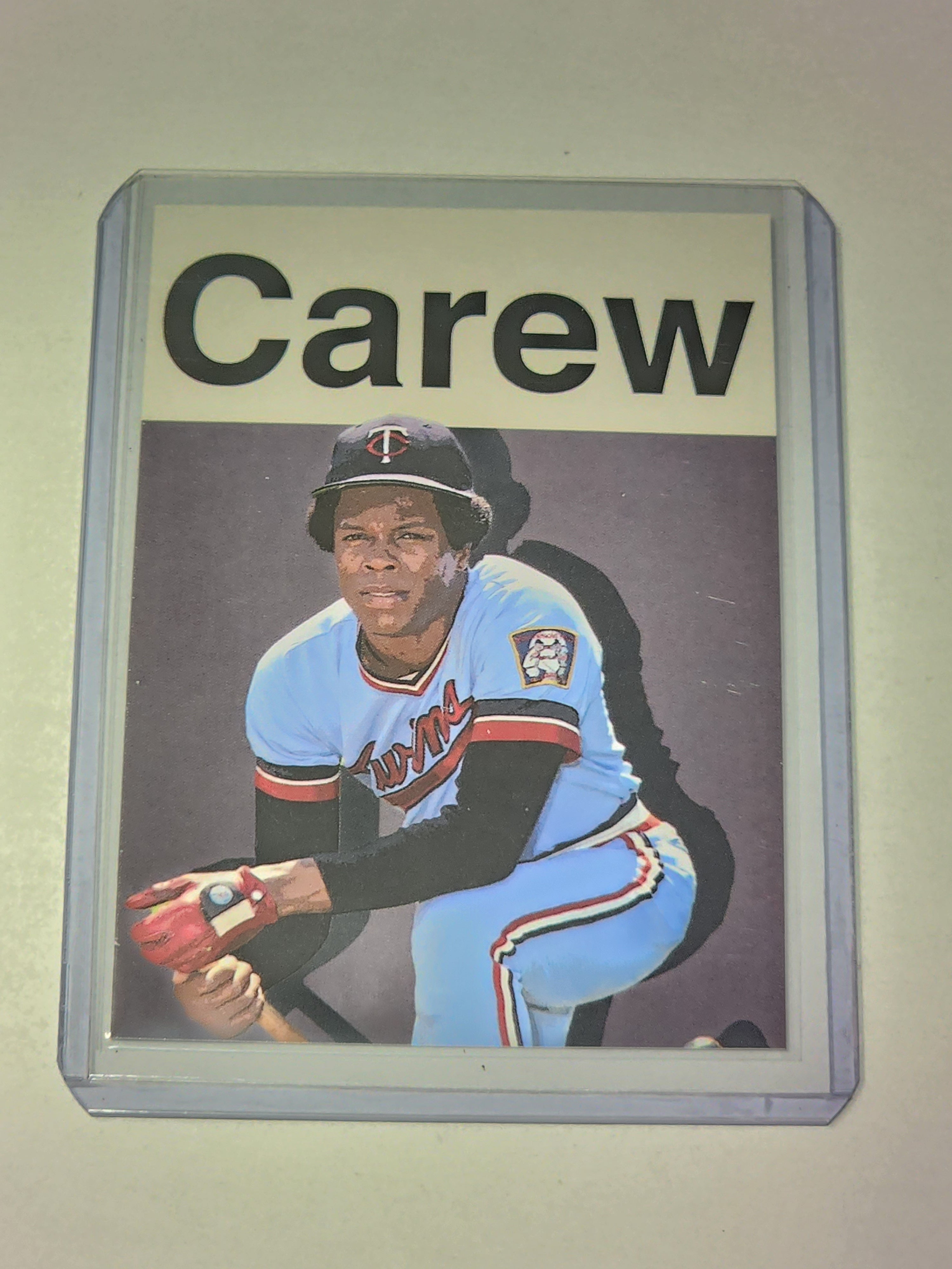 Rod Carew Artist Signed Baseball Art Card 1/10