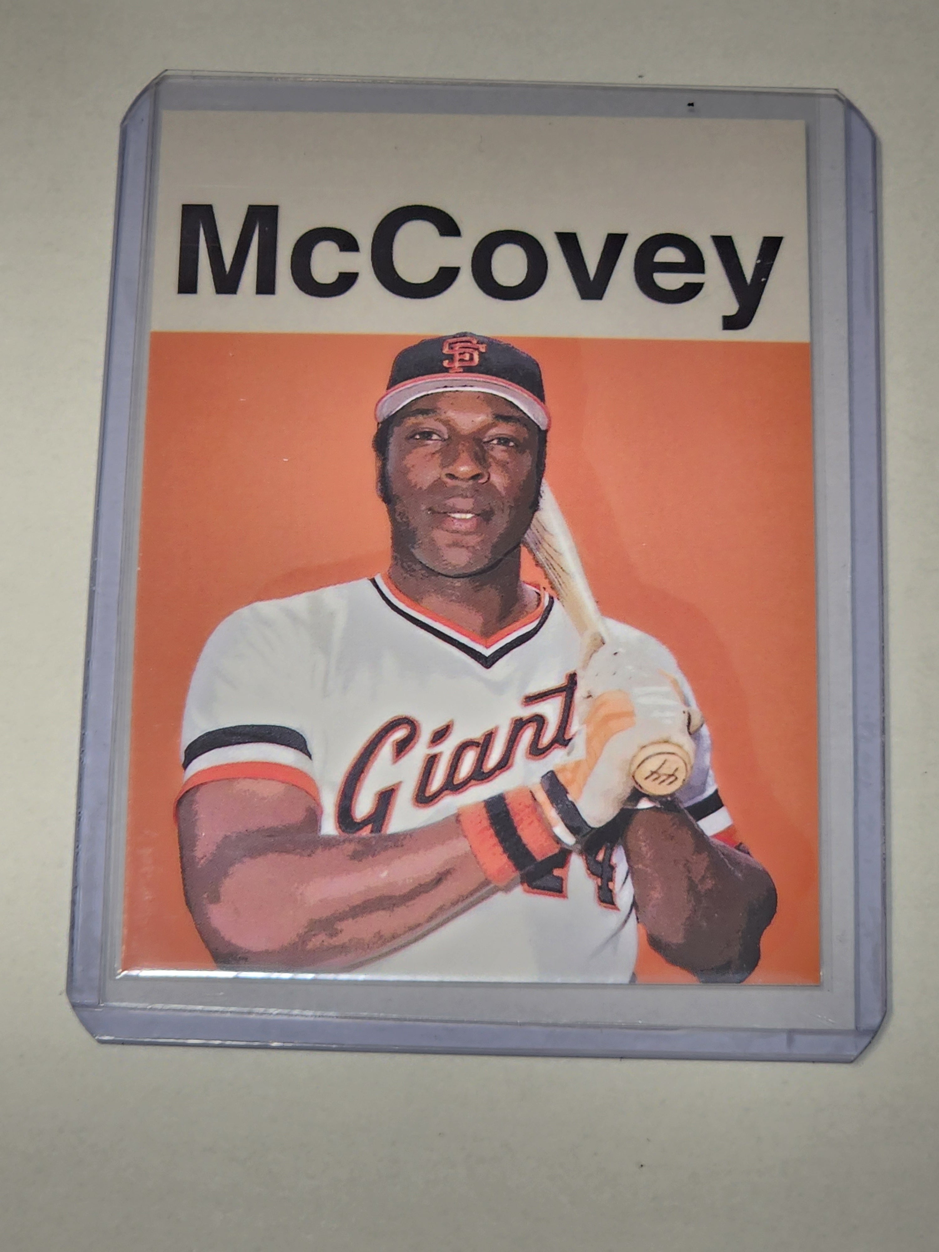 Willie McCovey Artist Signed Baseball Art Card 1/10