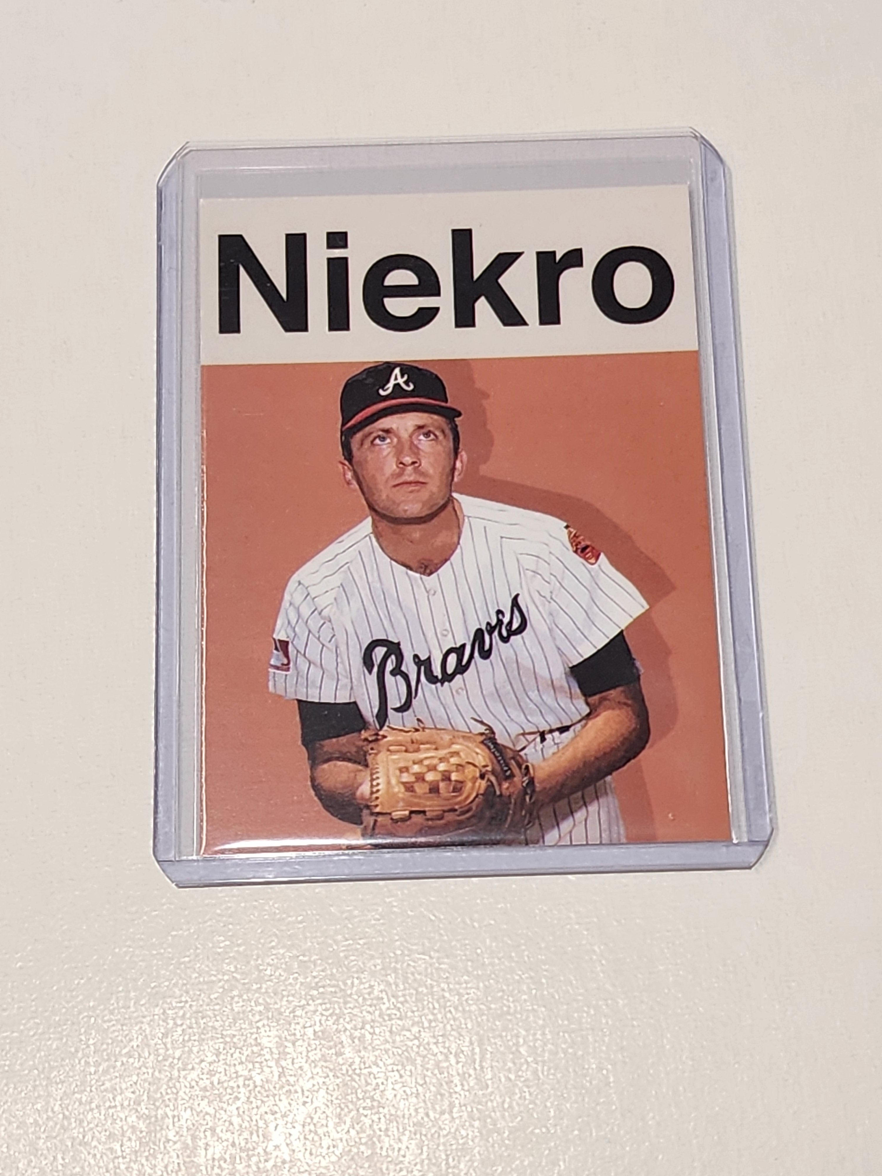 Phil Niekro Artist Signed Baseball Art Card 1/10