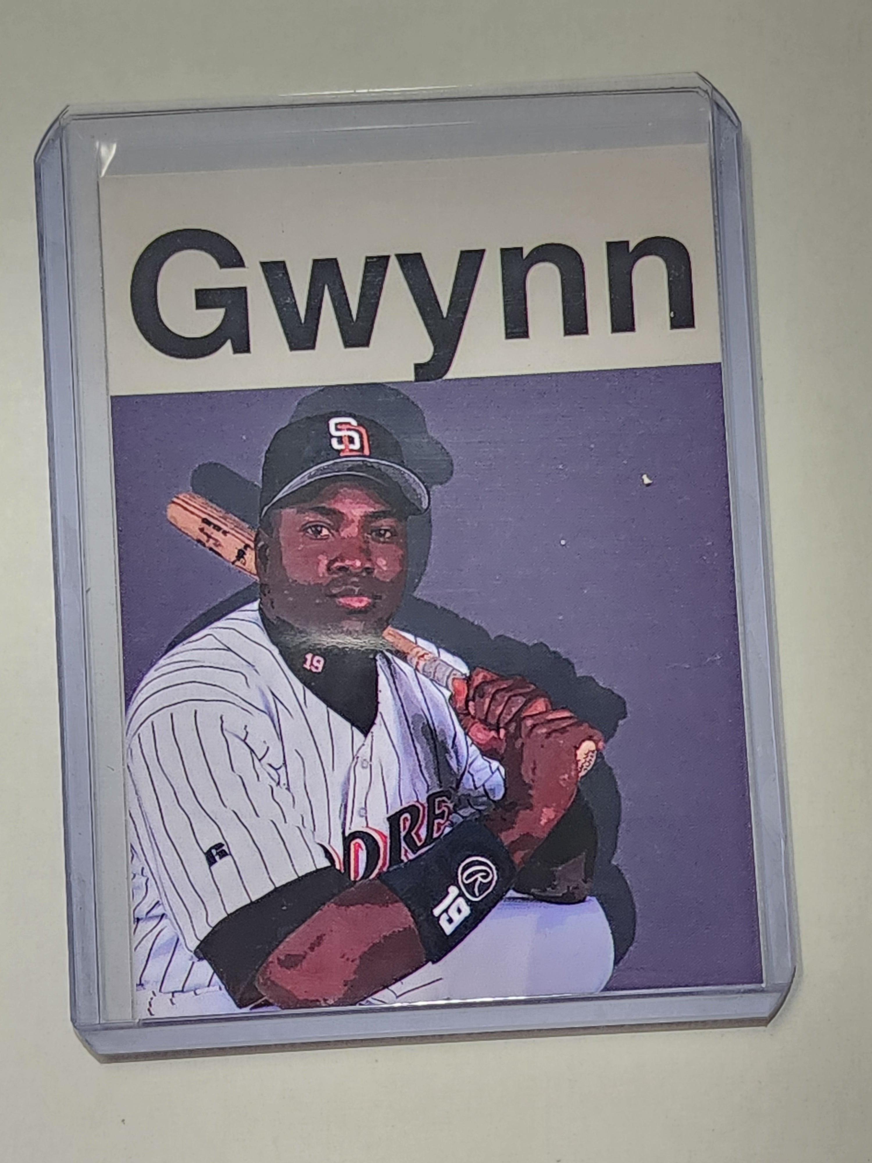 Tony Gwynn Artist Signed Baseball Art Card 1/10