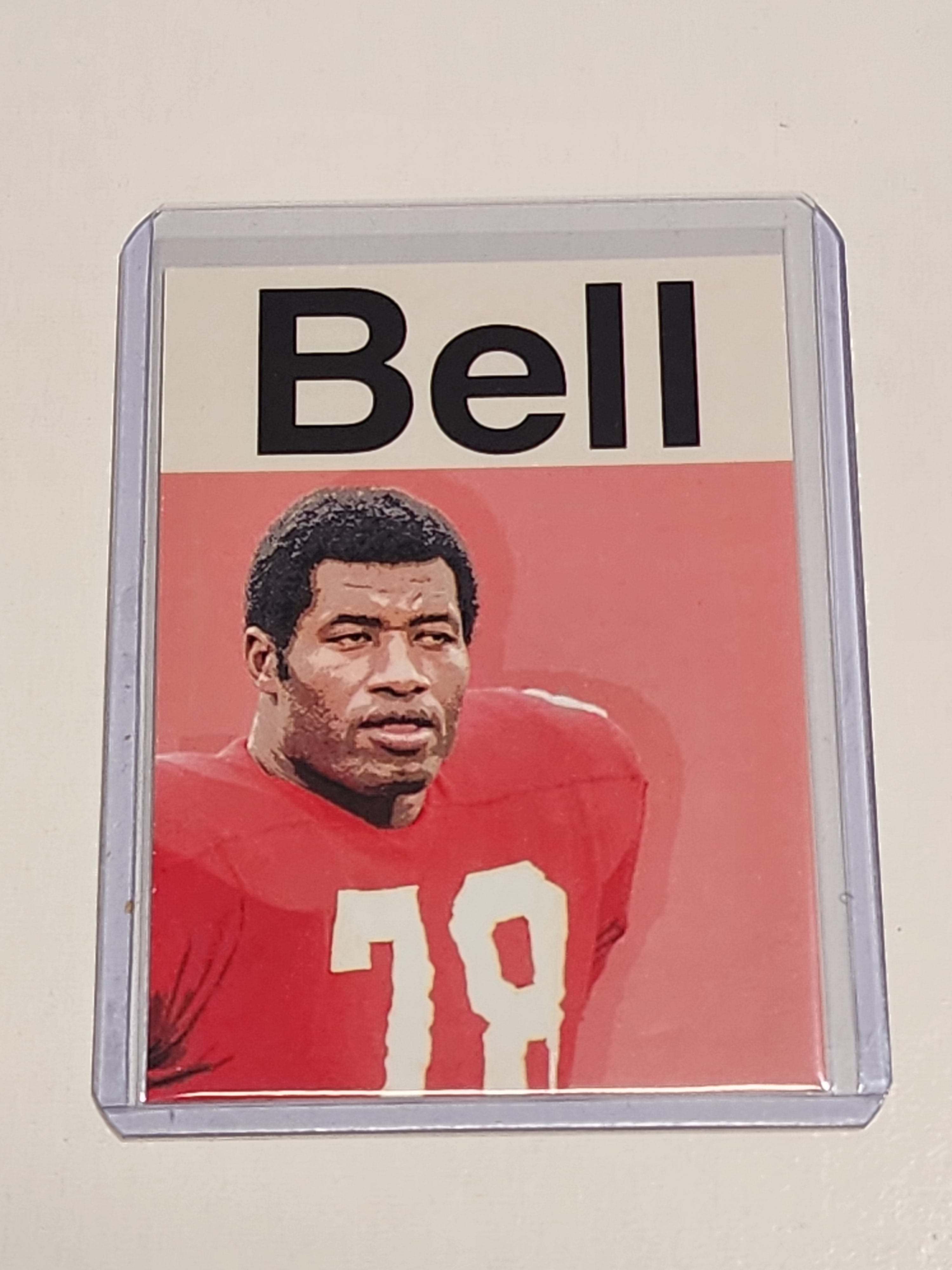 Bobby Bell Artist Signed Football Art Card 1/10