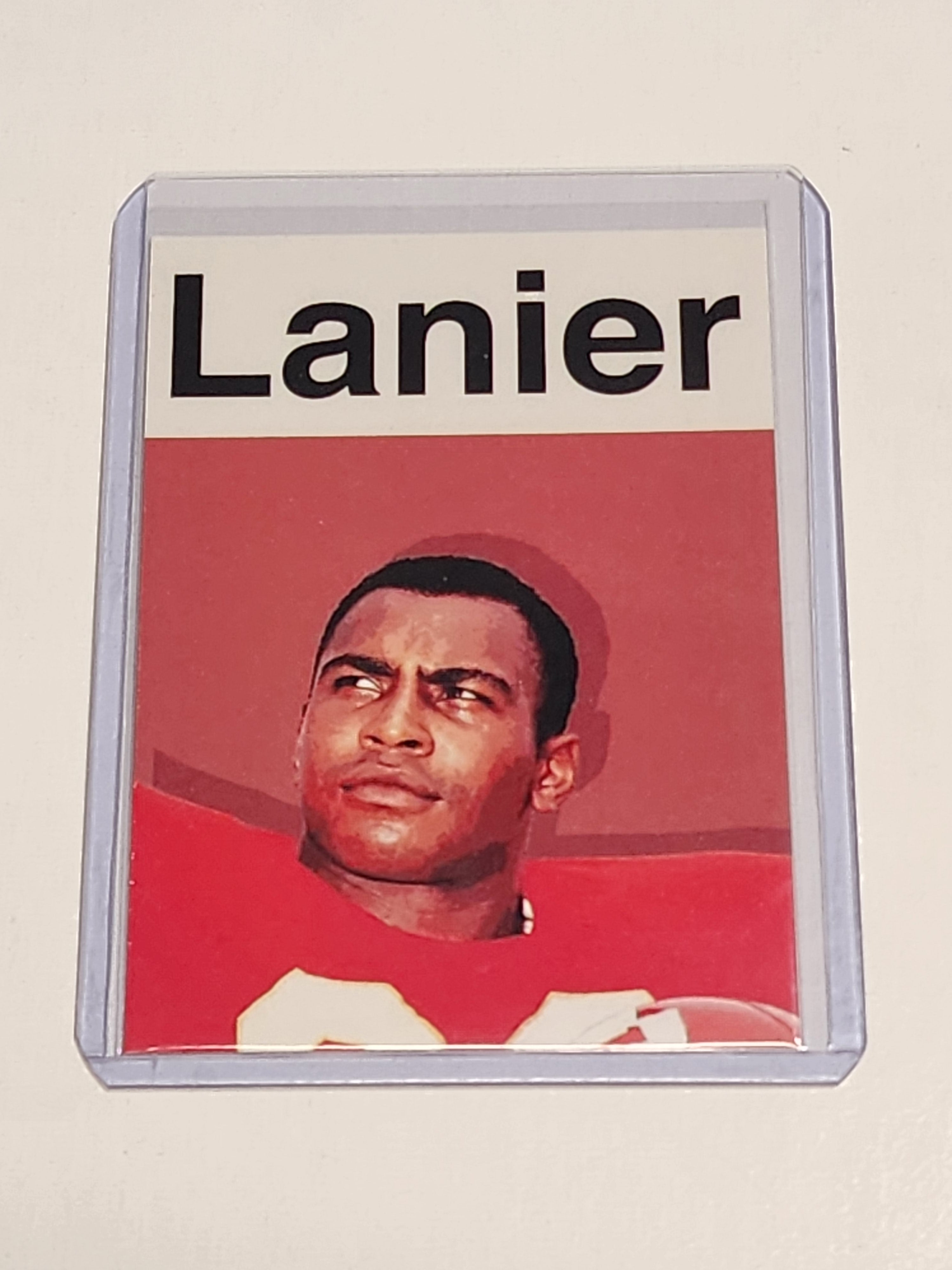 Willie Lanier Artist Signed Football Art Card 1/10