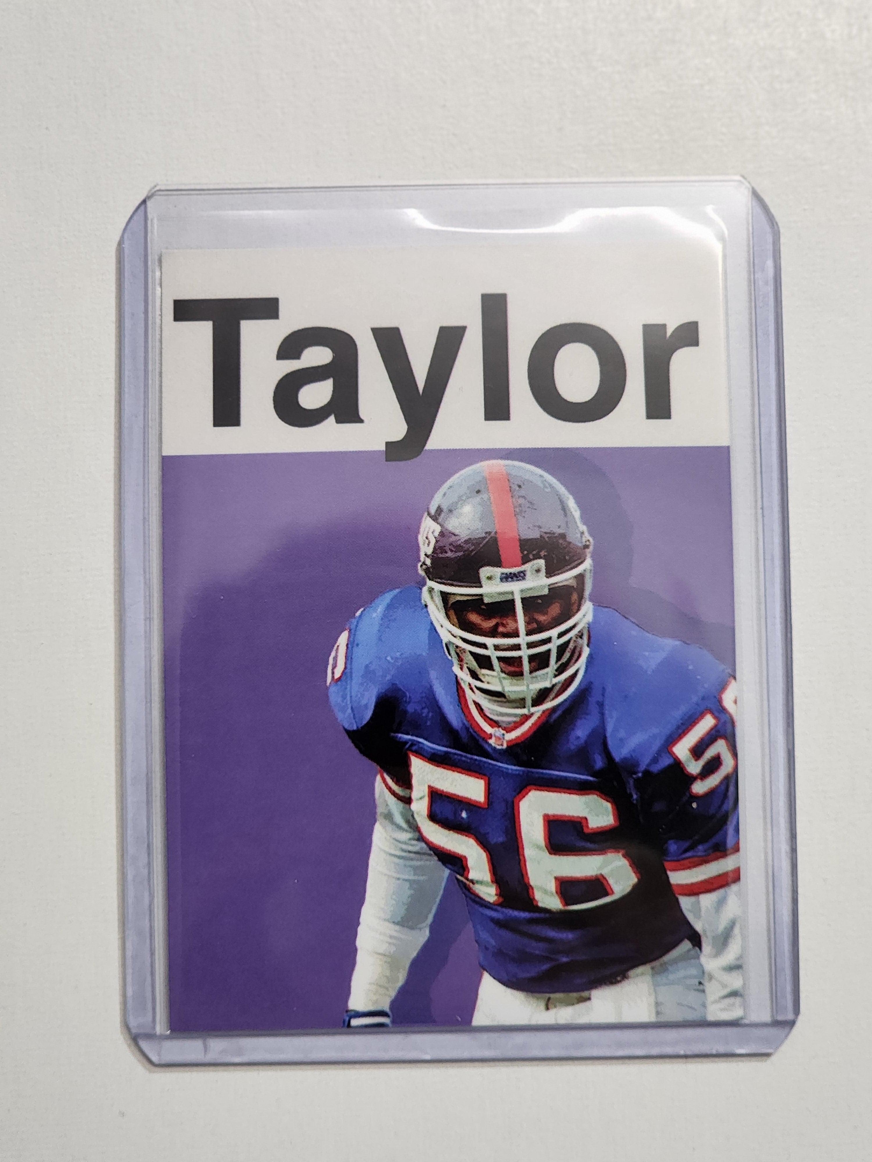 Lawrence Taylor Artist Signed Football Art Card 1/10