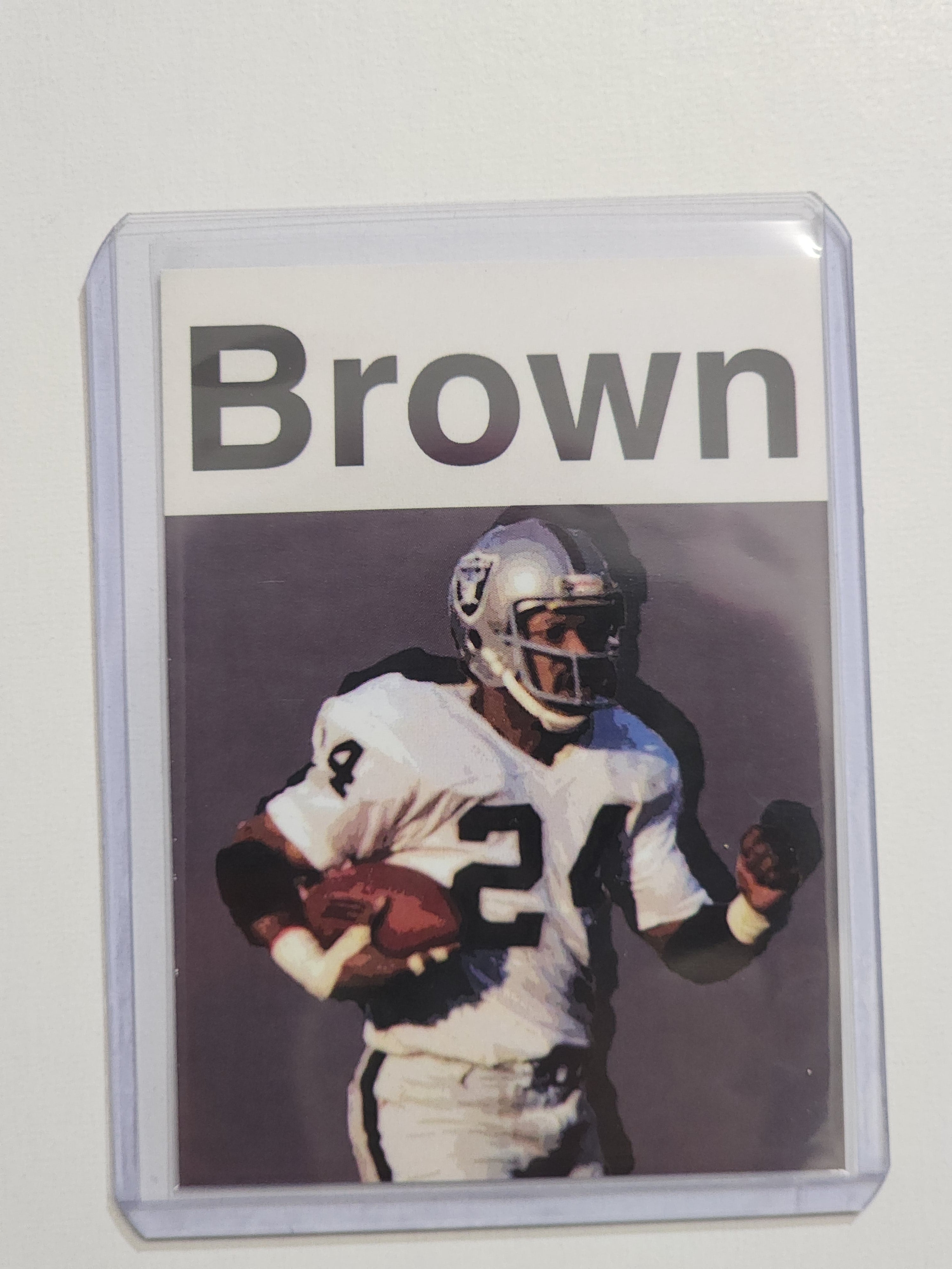 Willie Brown Artist Signed Football Art Card 1/10