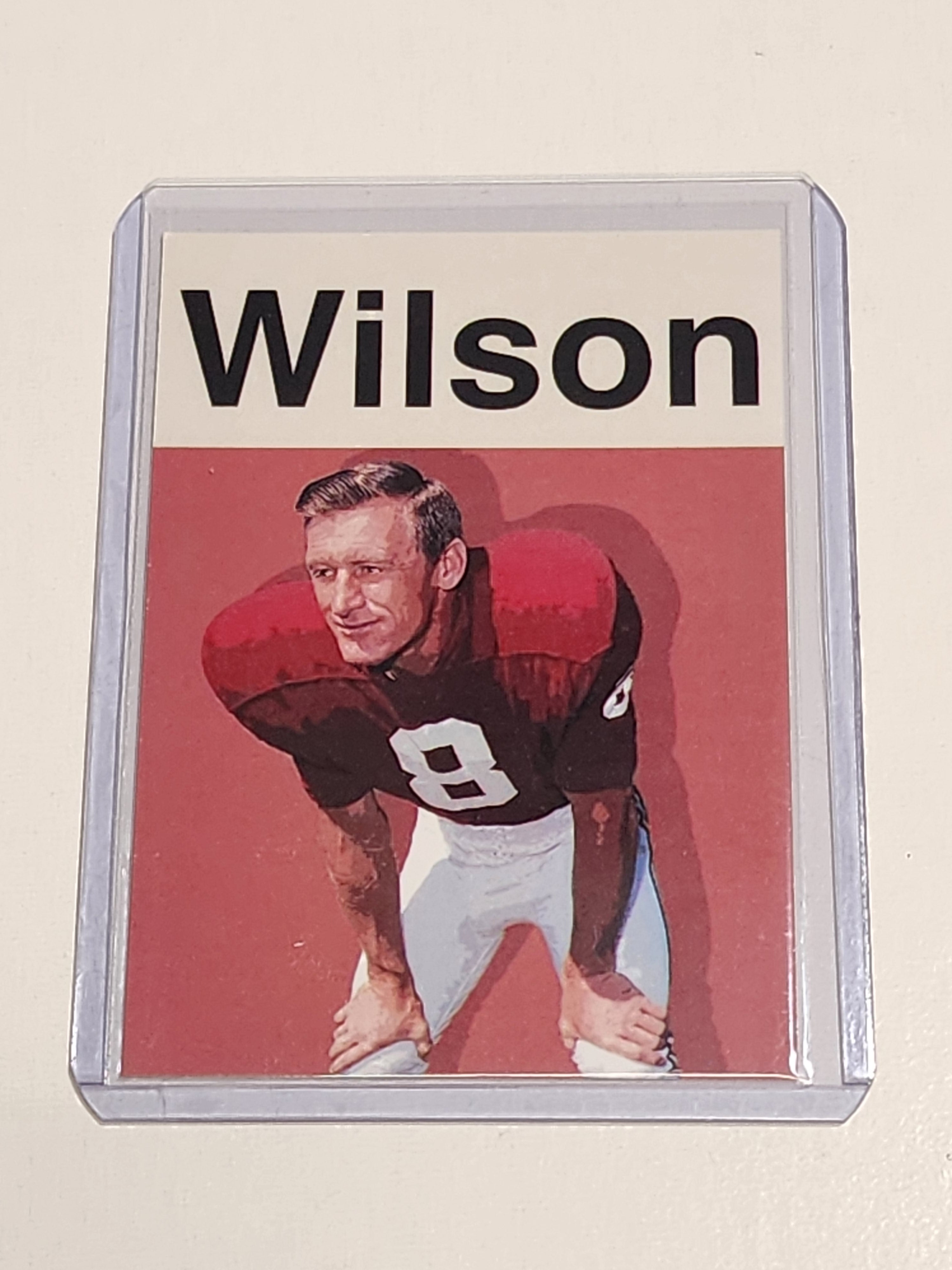 Larry Wilson Artist Signed Football Art Card 1/10