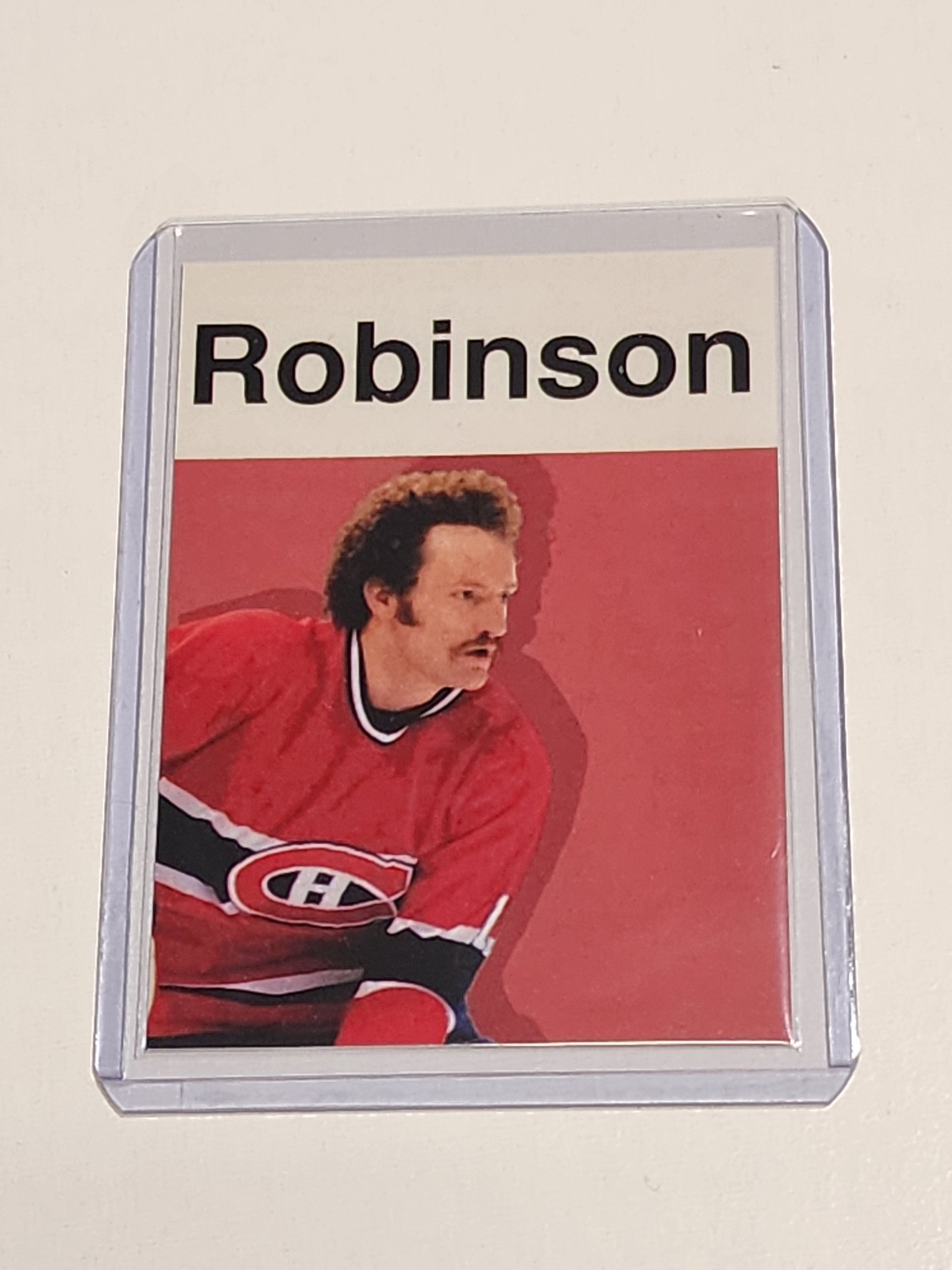 Larry Robinson Artist Signed Hockey Art Card 1/10