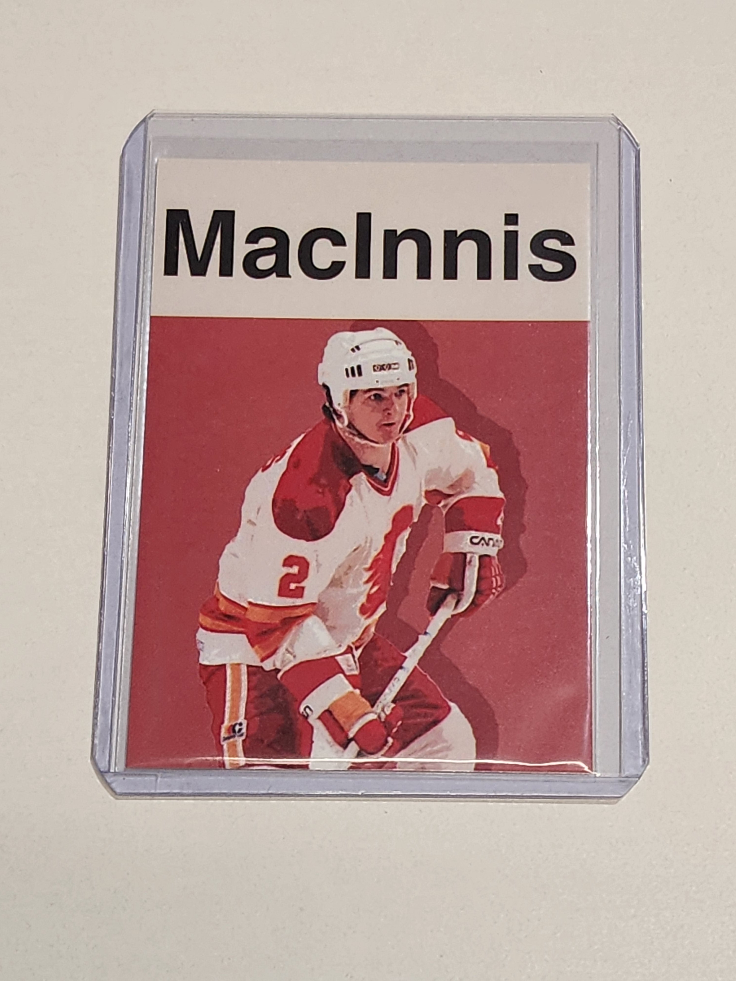 Al MacInnis Artist Signed Hockey Art Card 1/10