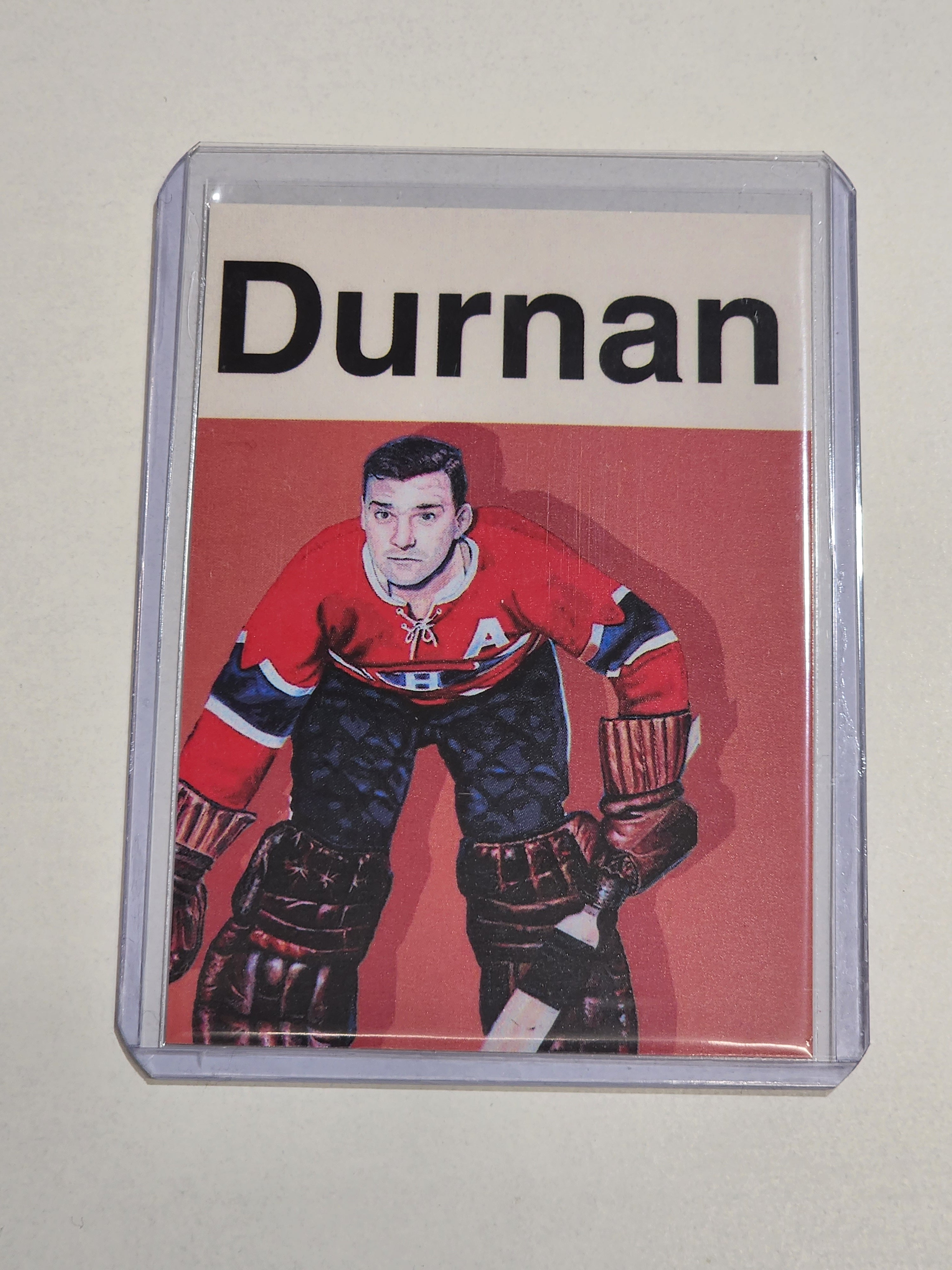 Bill Durnan Artist Signed Hockey Art Card 1/10