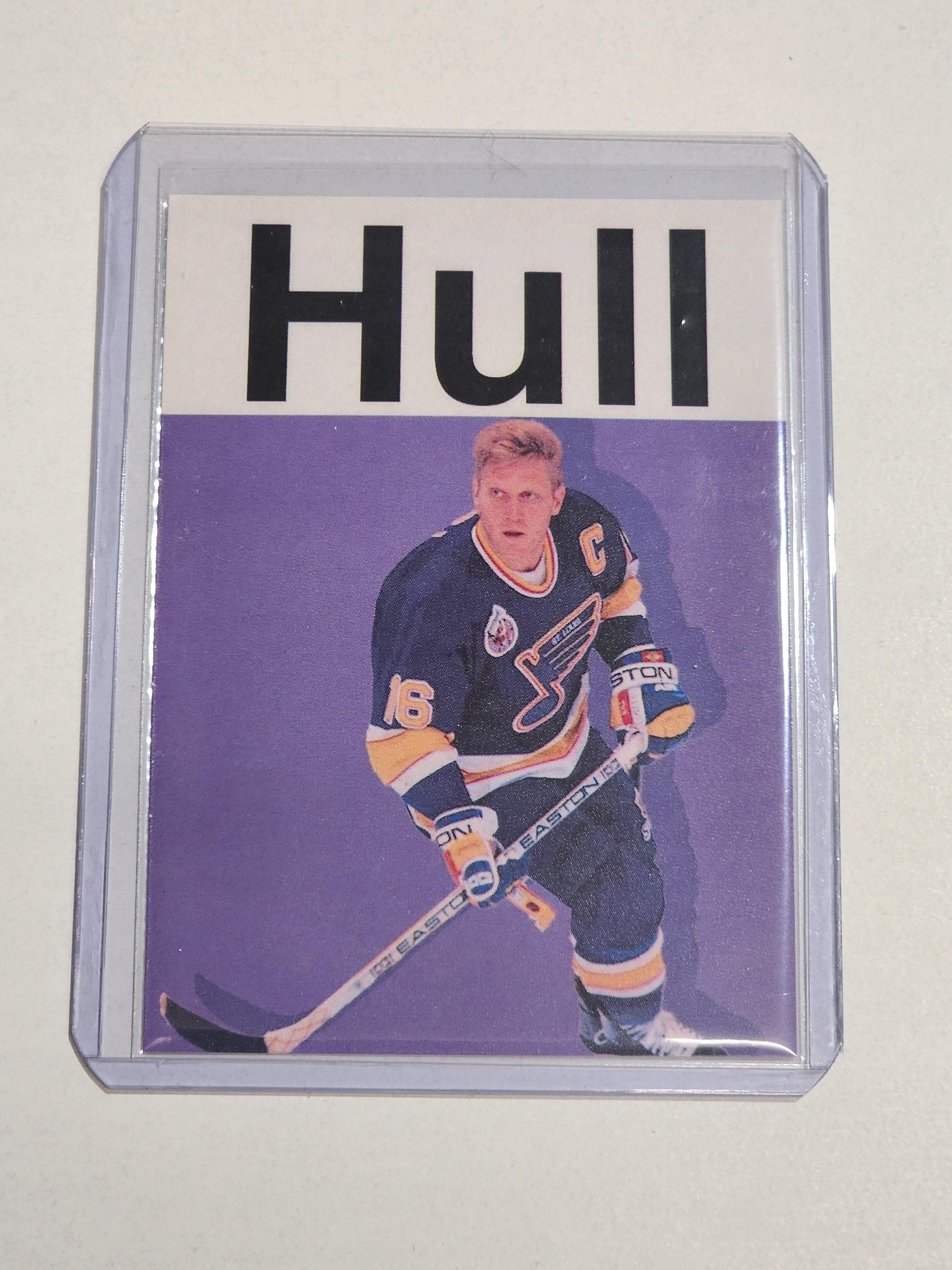 Brett Hull Artist Signed Hockey Art Card 1/10