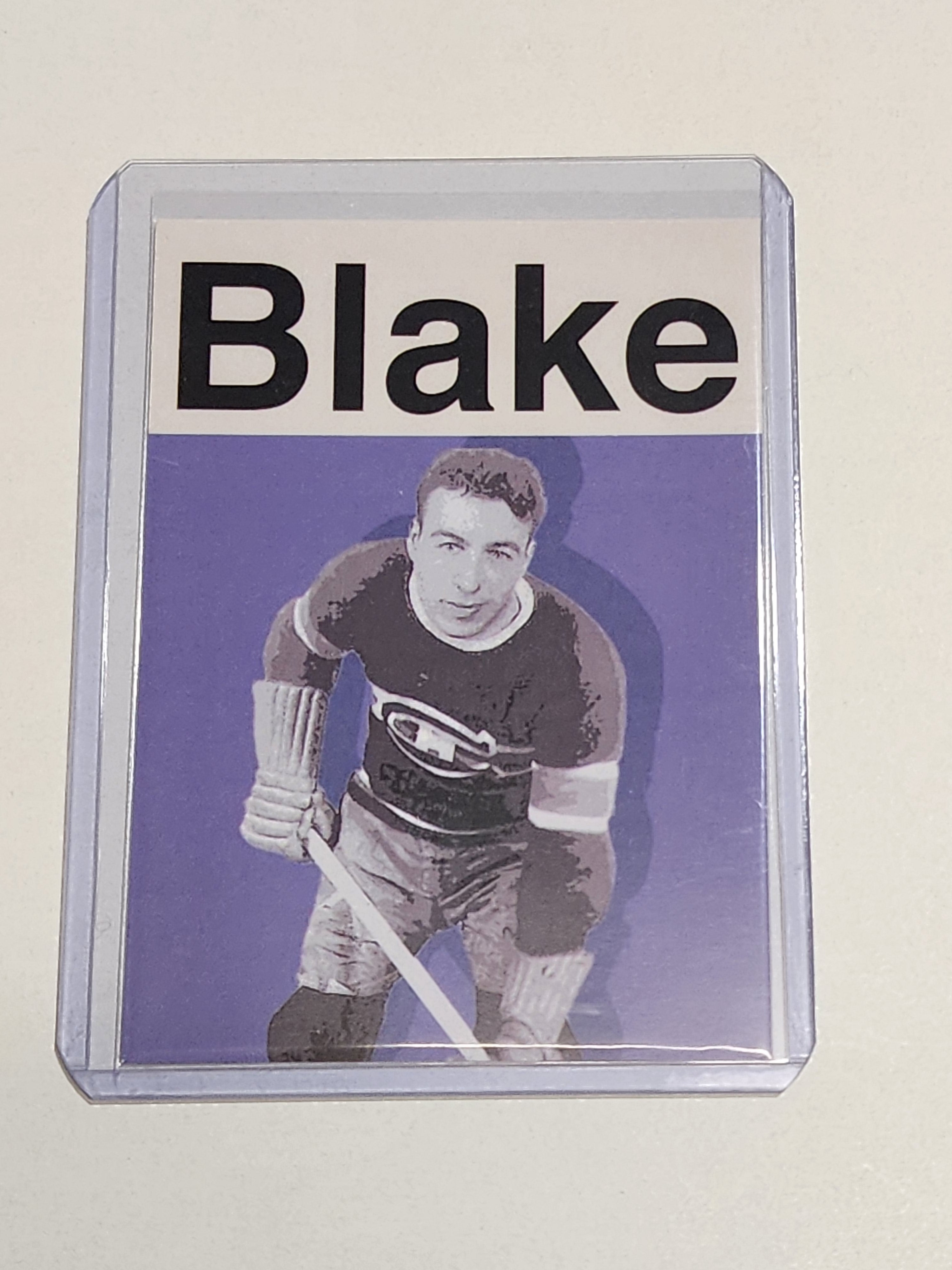 Toe Blake Artist Signed Hockey Art Card 1/10