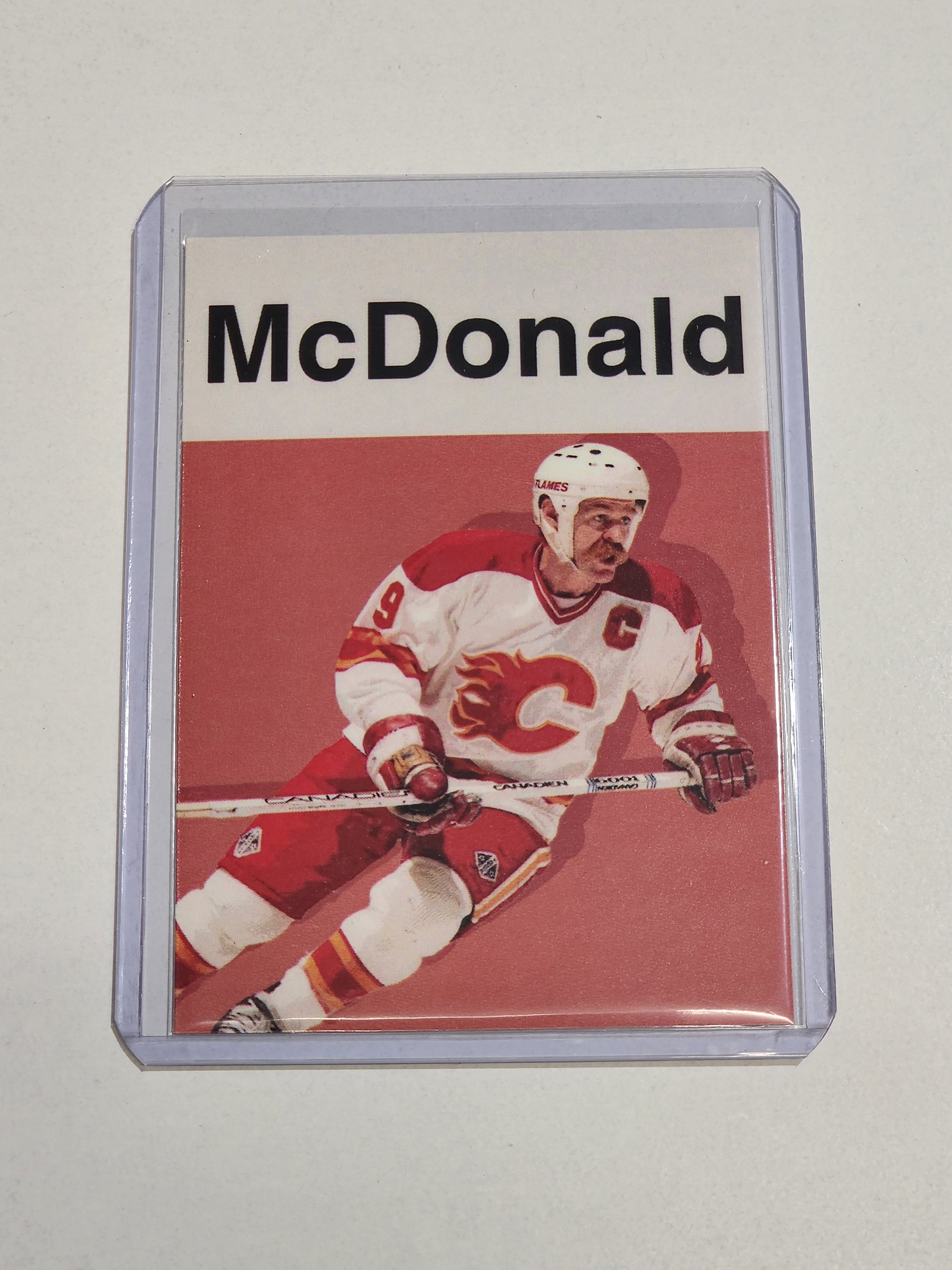 Lanny McDonald Artist Signed Hockey Art Card 1/10