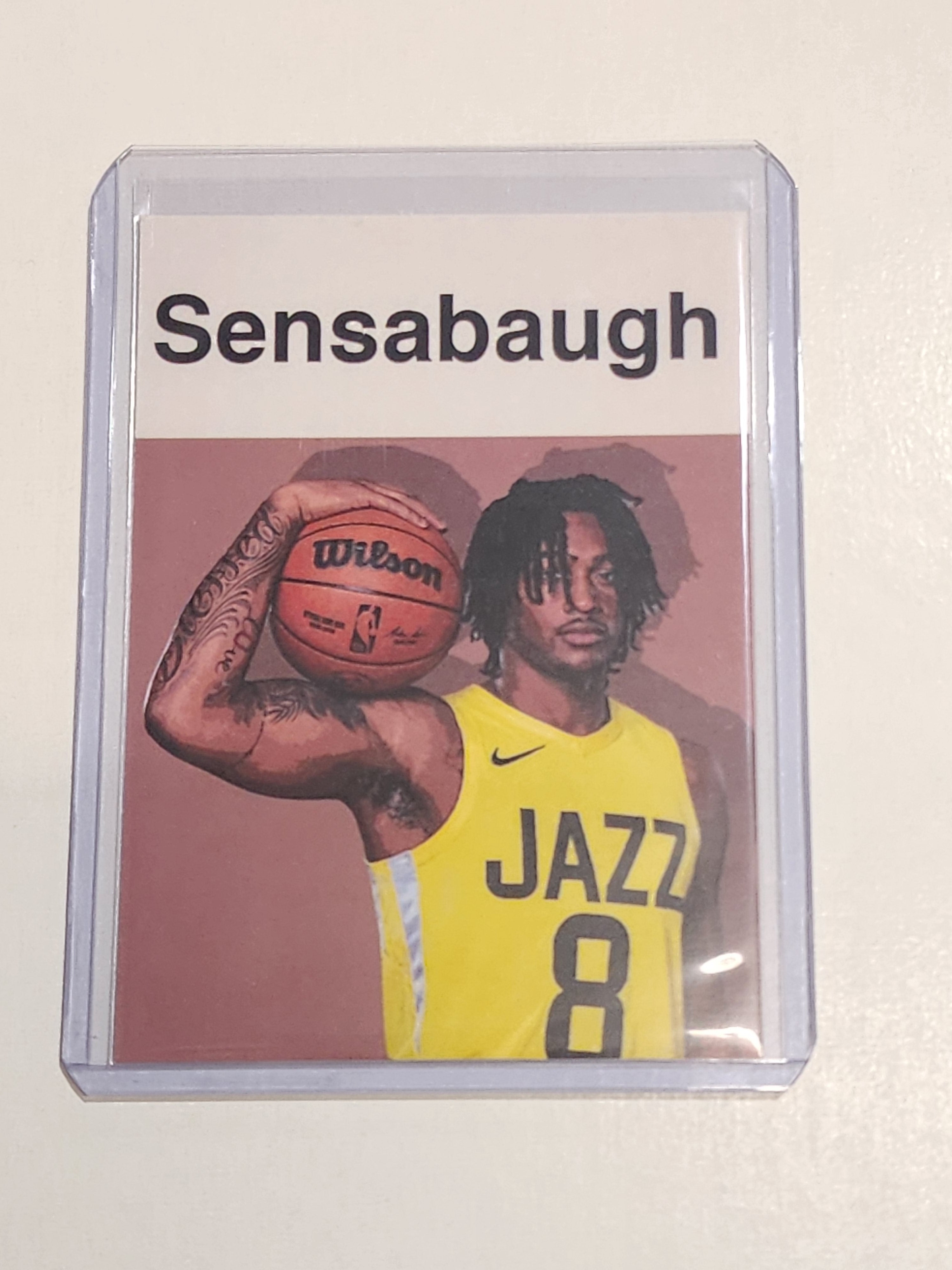 Brice Sensabaugh Artist Signed Basketball Art Card 1/10