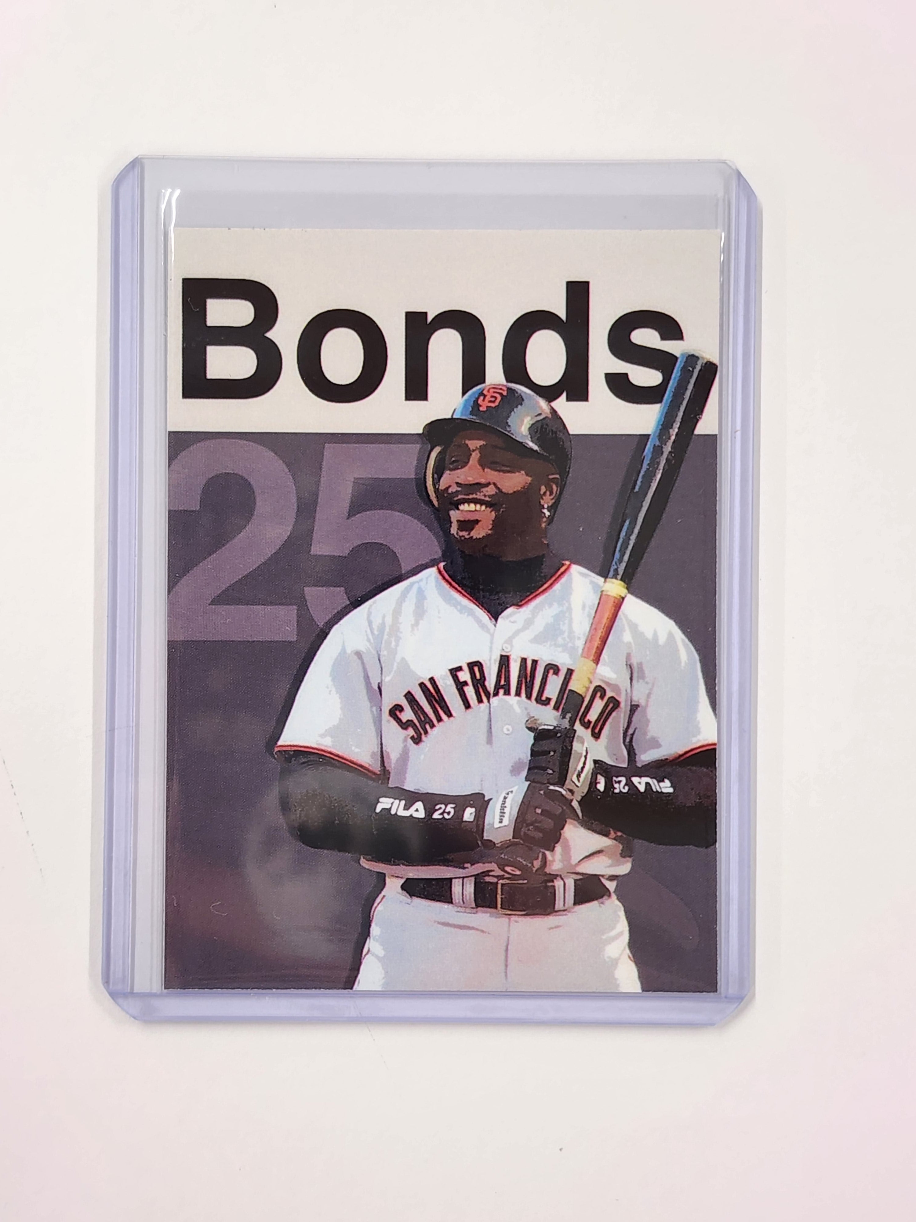 Barry Bonds Baseball Art Card - Artist Signed - 1/10