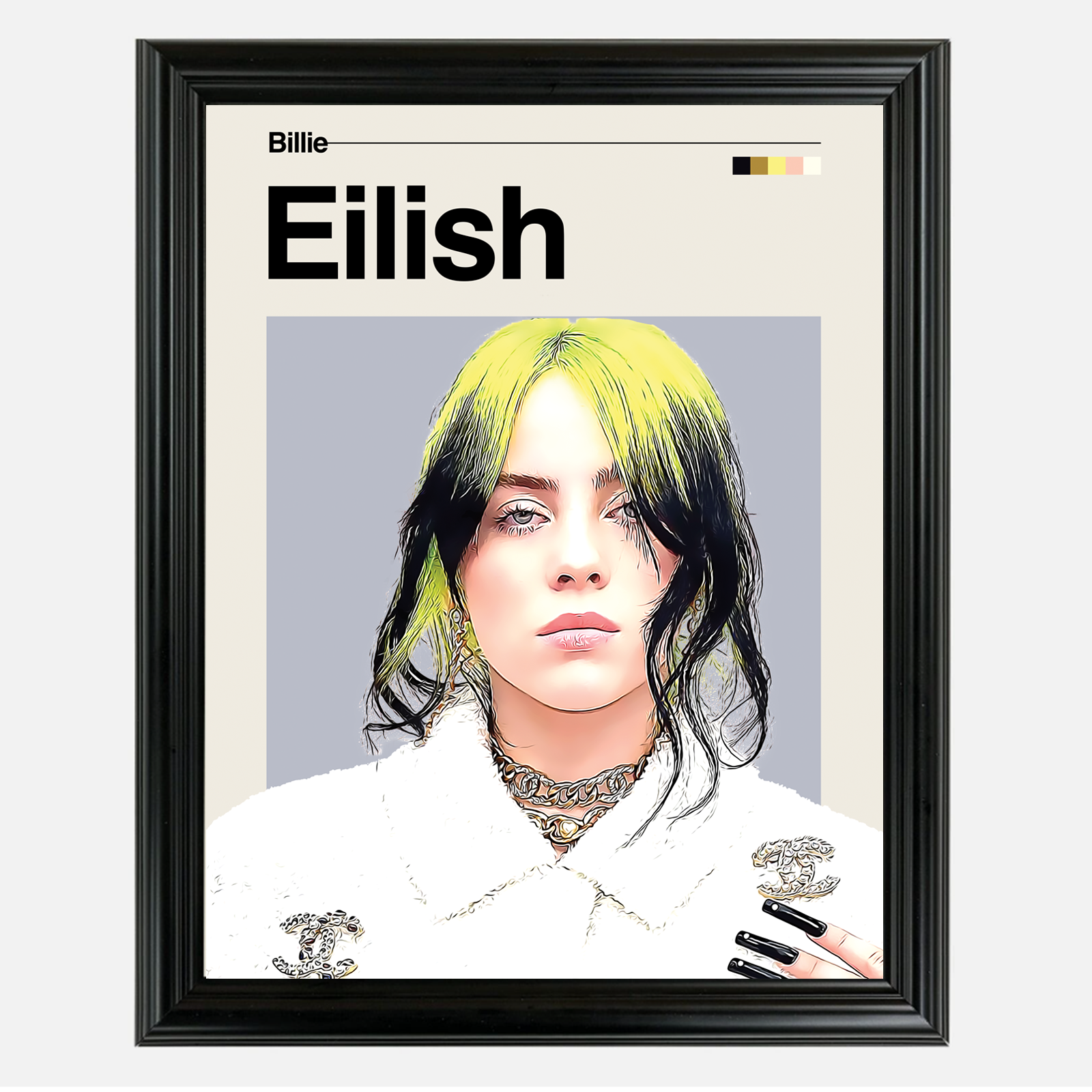 Billie Eilish Framed Sports Art Photo by Thomas Maxwell