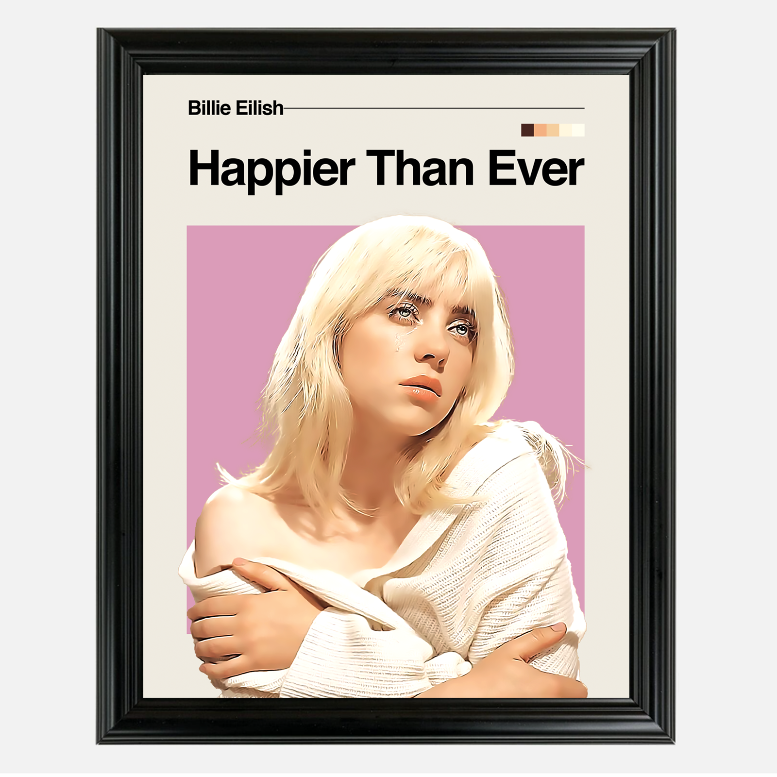 Billie Eilish - Happier Than Ever Framed Sports Art Photo by Thomas Maxwell