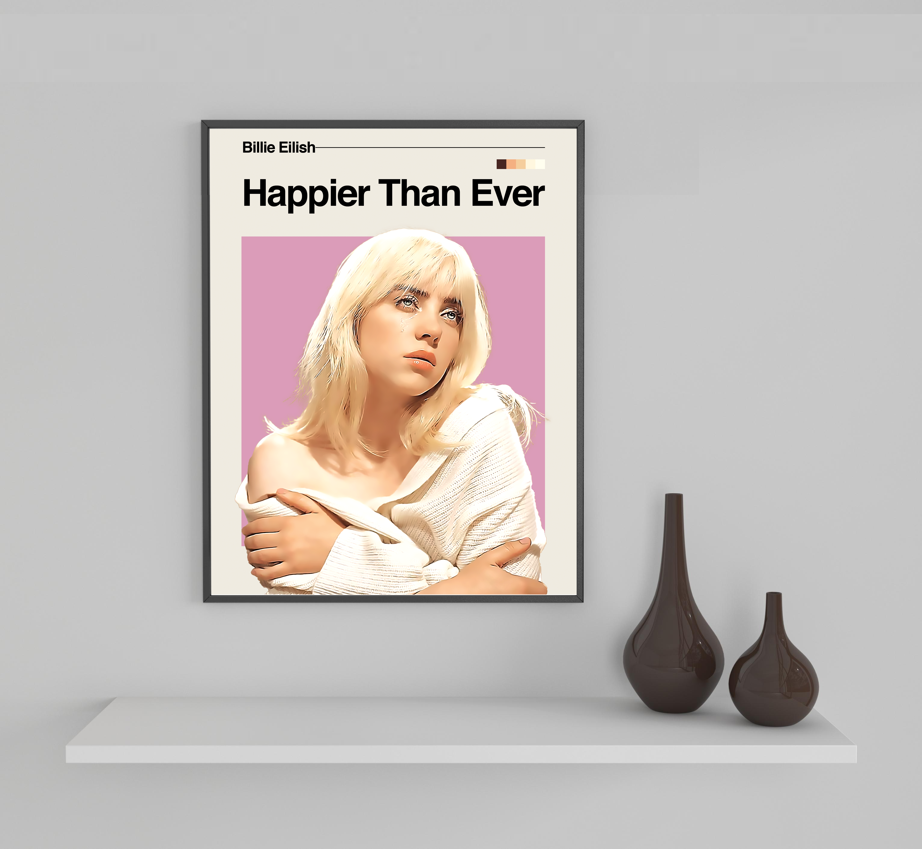 Billie Eilish - Happier Than Ever Framed Sports Art Photo by Thomas Maxwell