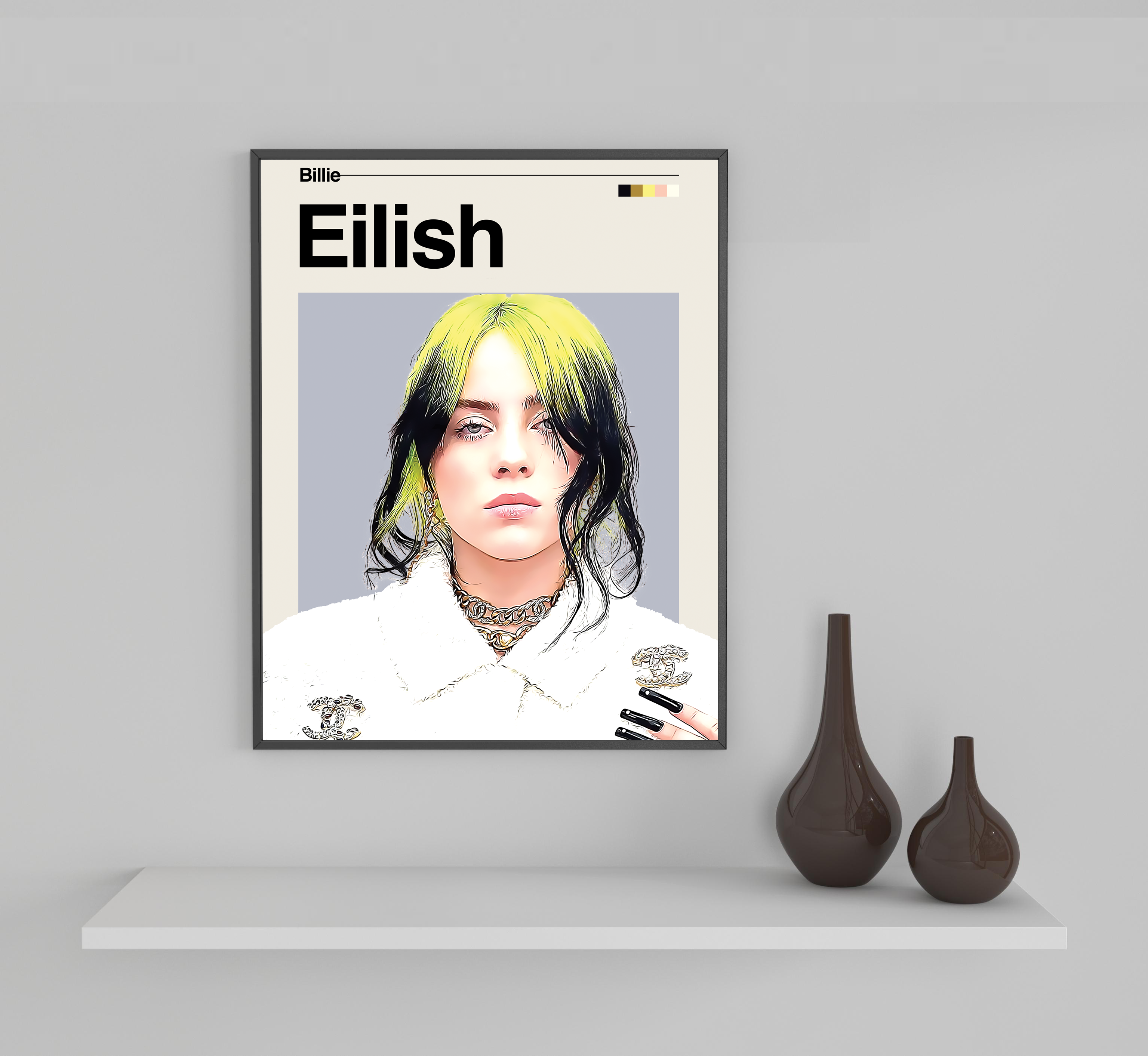 Billie Eilish Framed Sports Art Photo by Thomas Maxwell