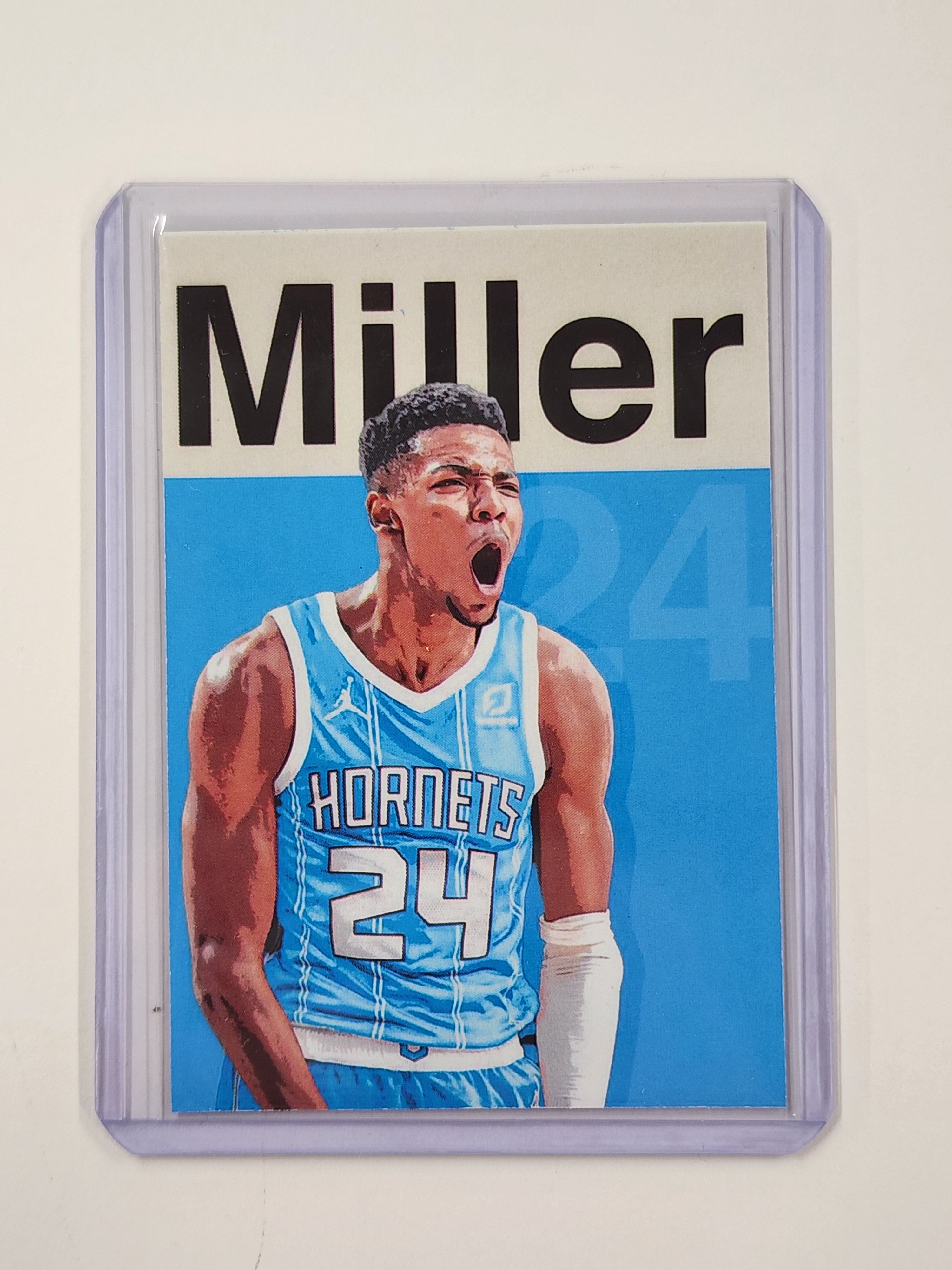 Brandon Miller Artist Signed Basketball Art Card 1/10