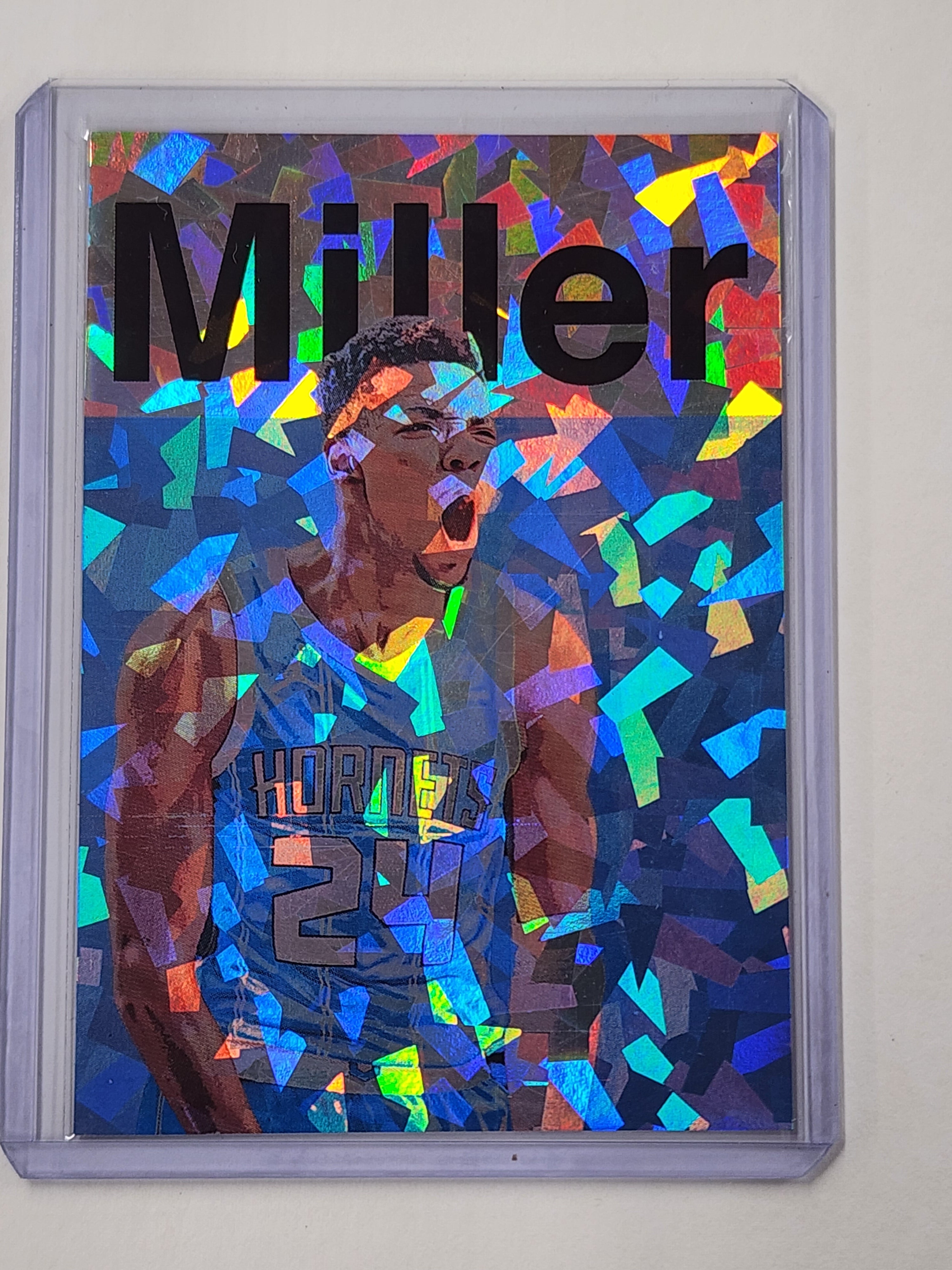 Brandon Miller Artist Signed Charlotte Hornets Refractor Art Card 1/1