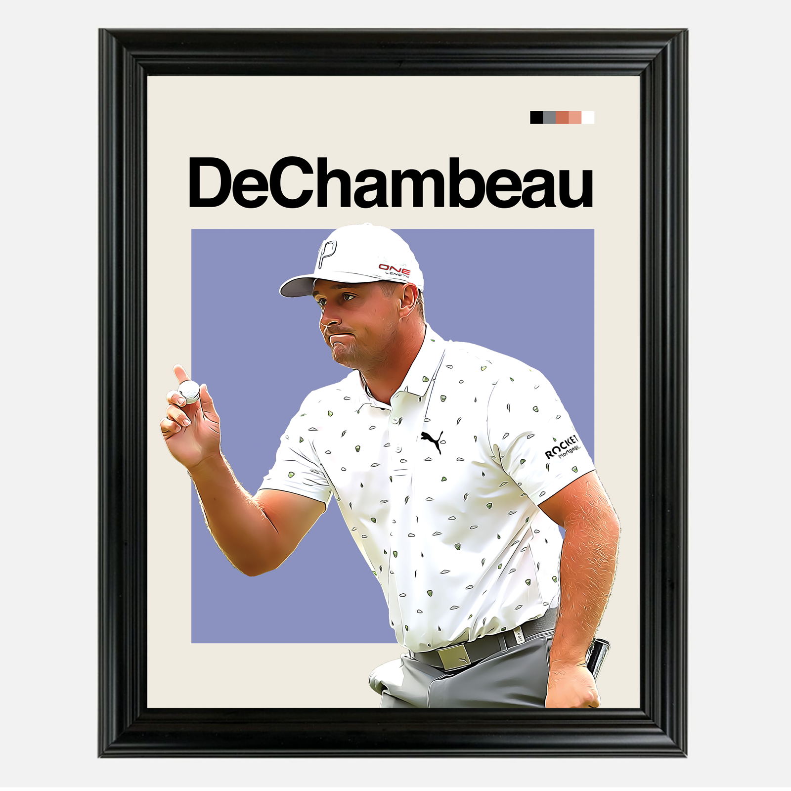 Bryson DeChambeau Framed Sports Art Photo by Thomas Maxwell