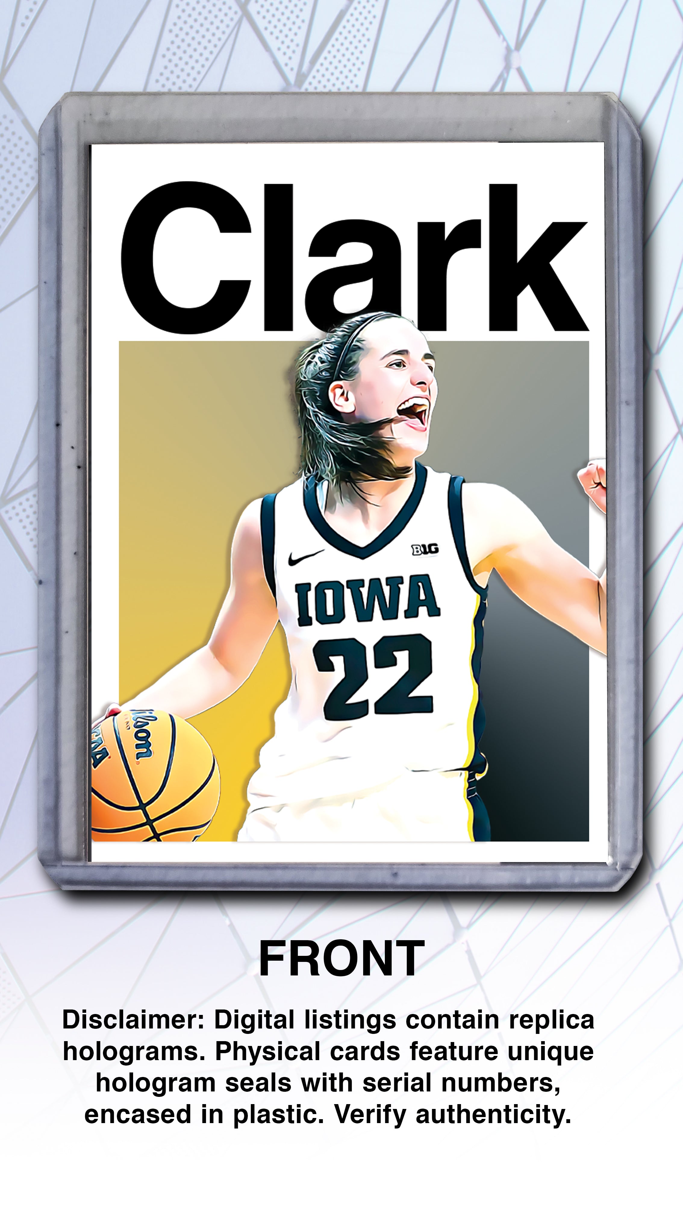 Caitlin Clark - "Ponytail Pete" Victory over LSU Art Card 1/10