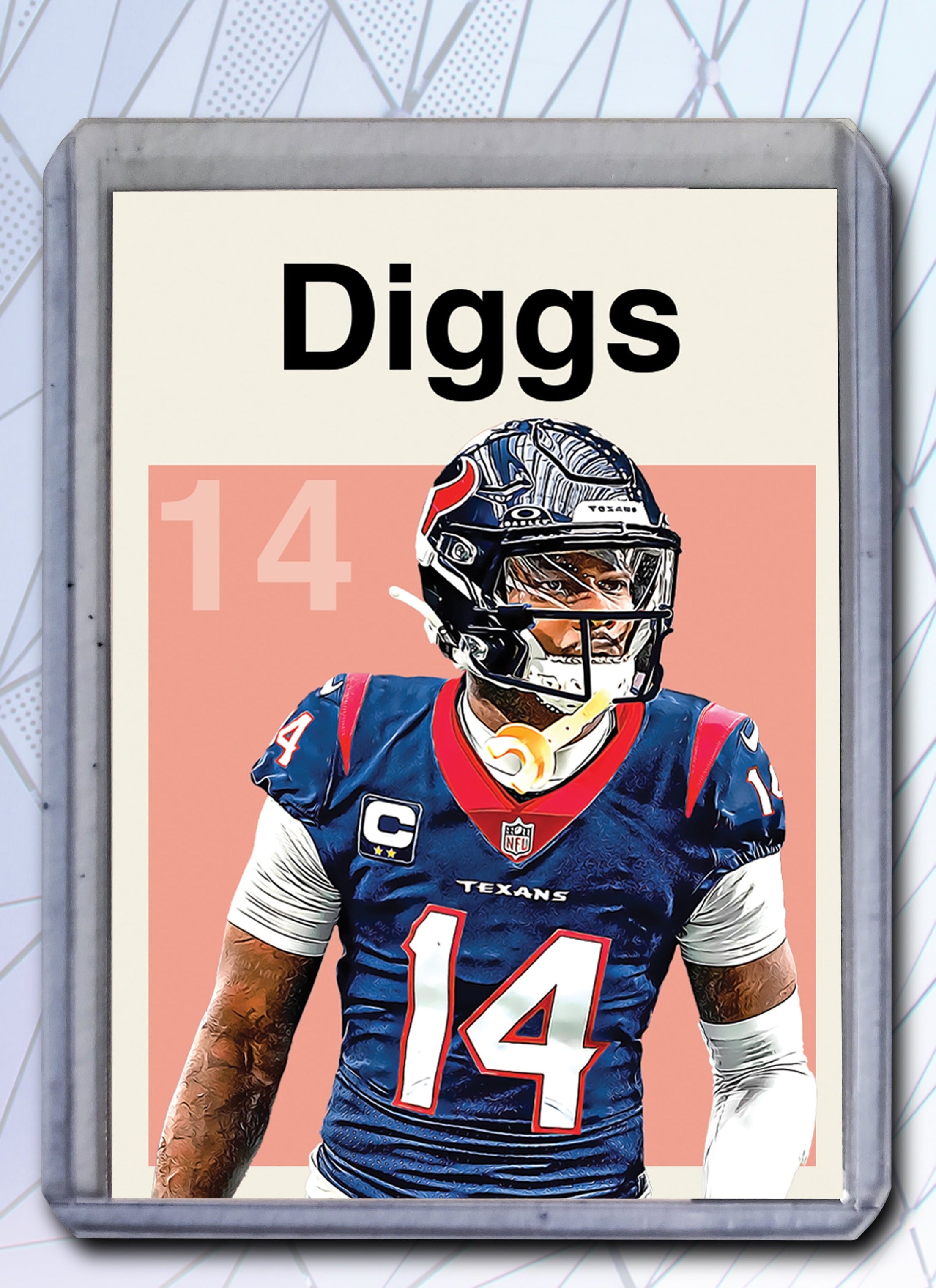 Stefon Diggs - Houston Texans Art Card 1/10