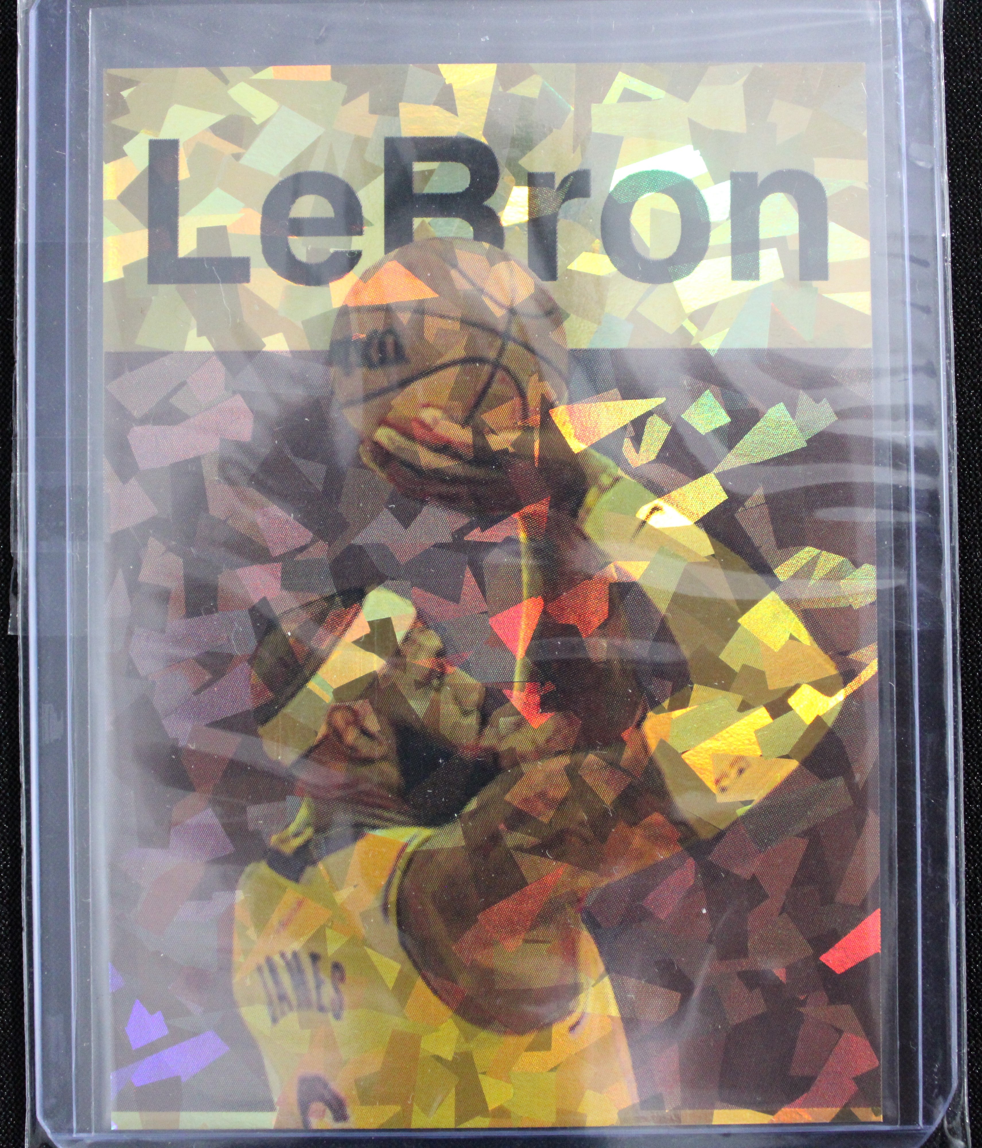 Lebron James Artist Signed Los Angeles Lakers Refractor Art Card 1/3