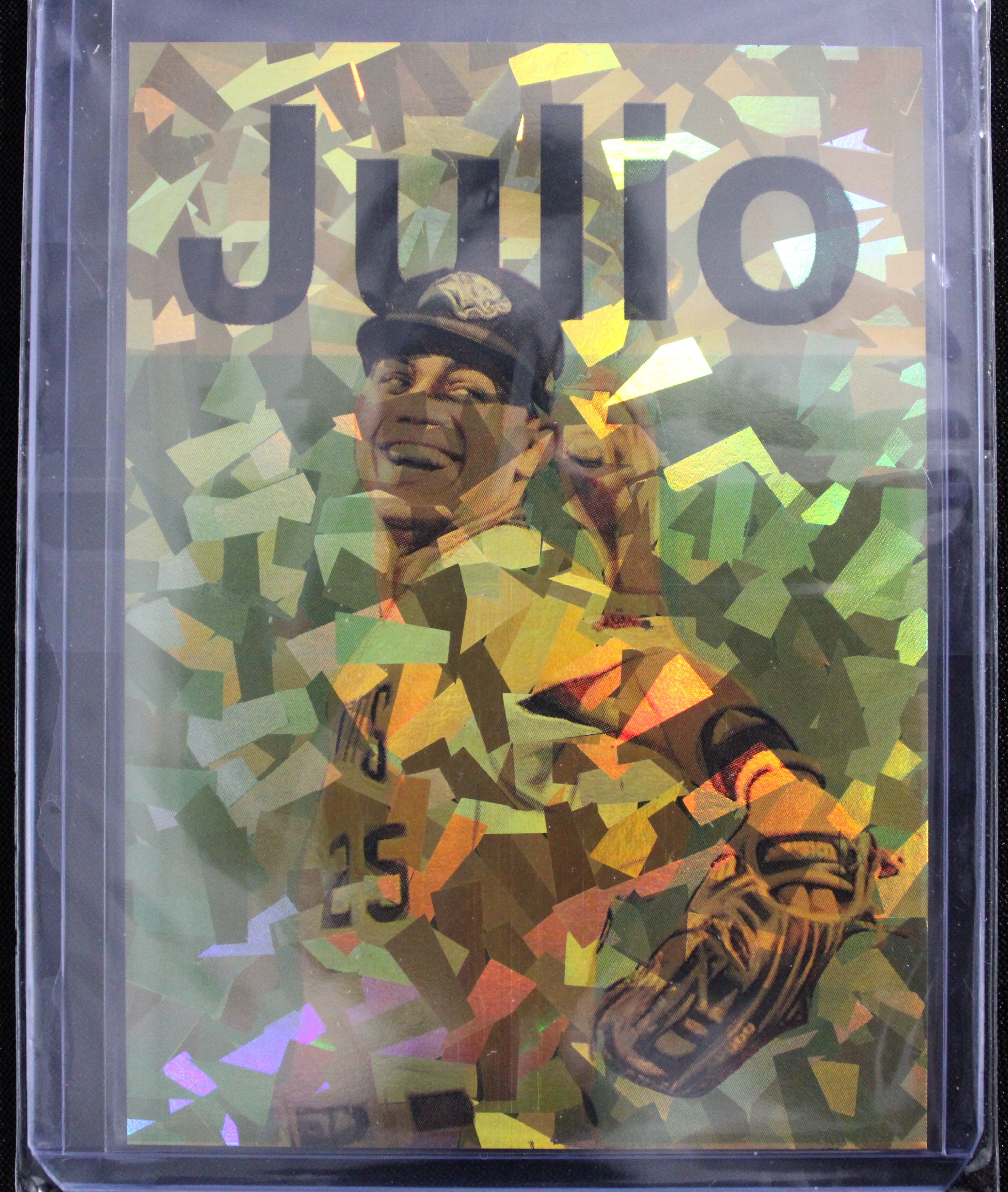 Julio Rodriguez Artist Signed Seattle Mariners Refractor Art Card 1/3