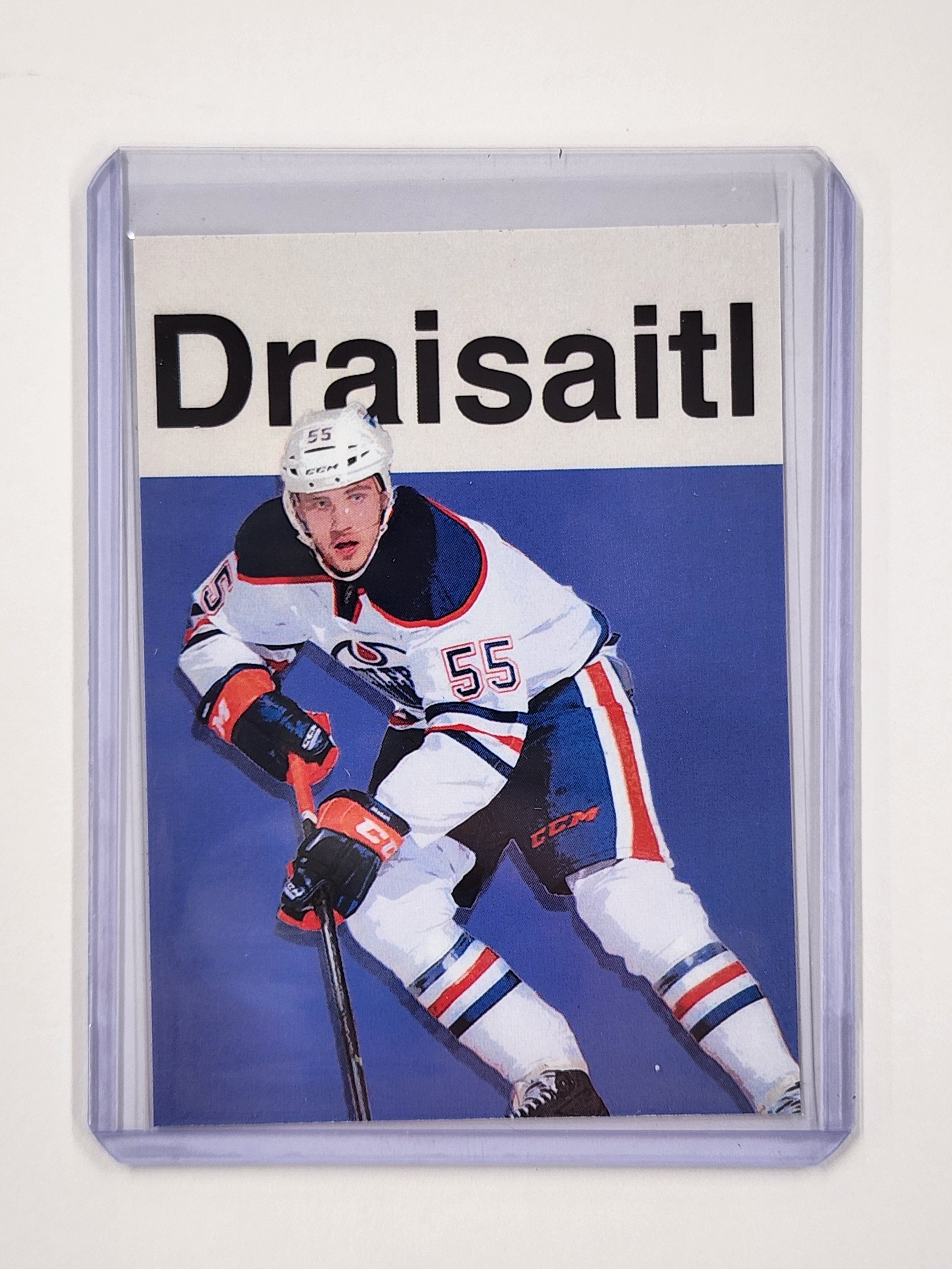 Leon Draisaitl Artist Signed Hockey Art Card 1/10