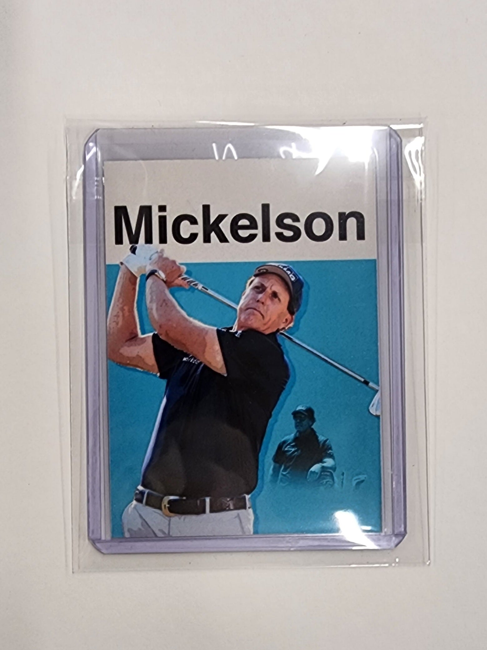 Phil Mickelson Artist Signed Golf Art Card 1/10