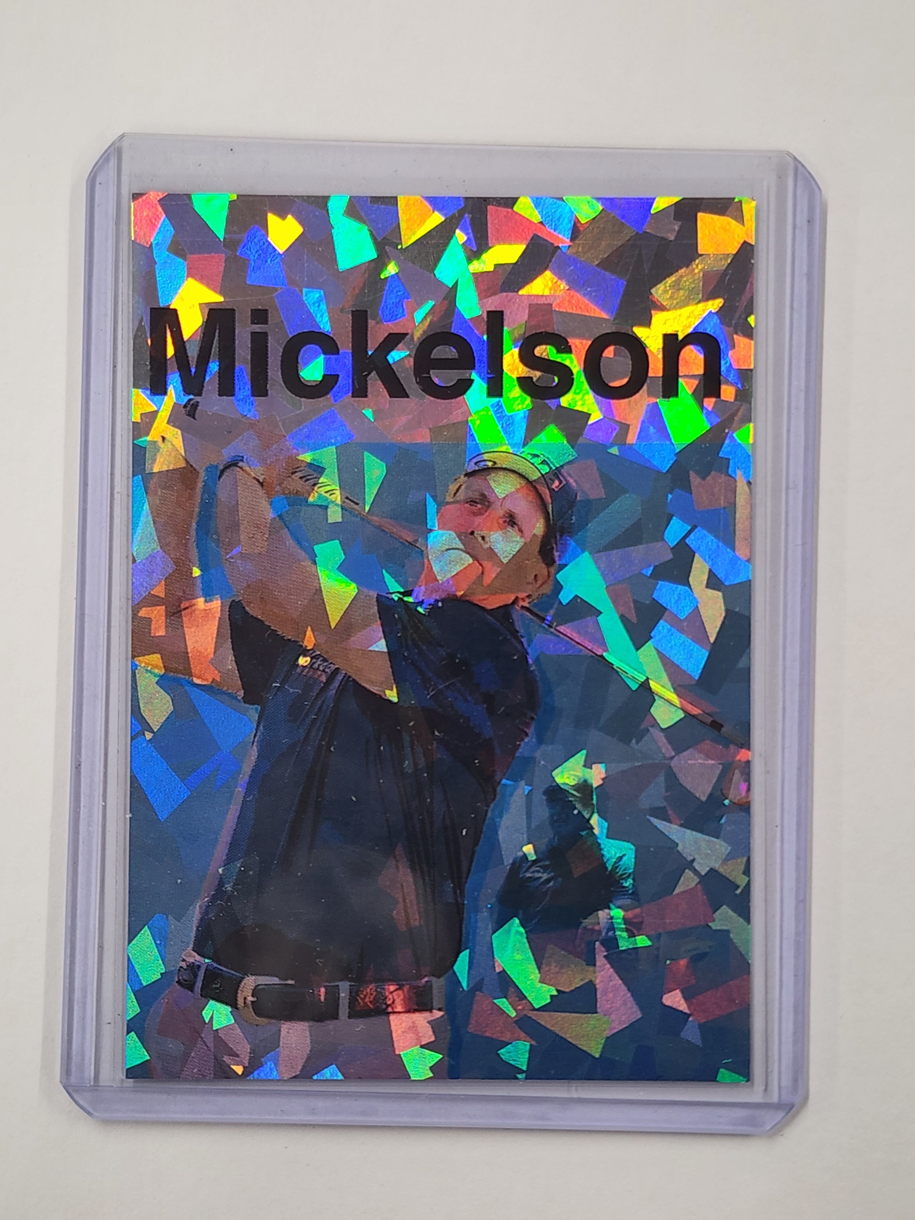 Phil Mickelson Artist Signed Golf Refractor Art Card 1/1