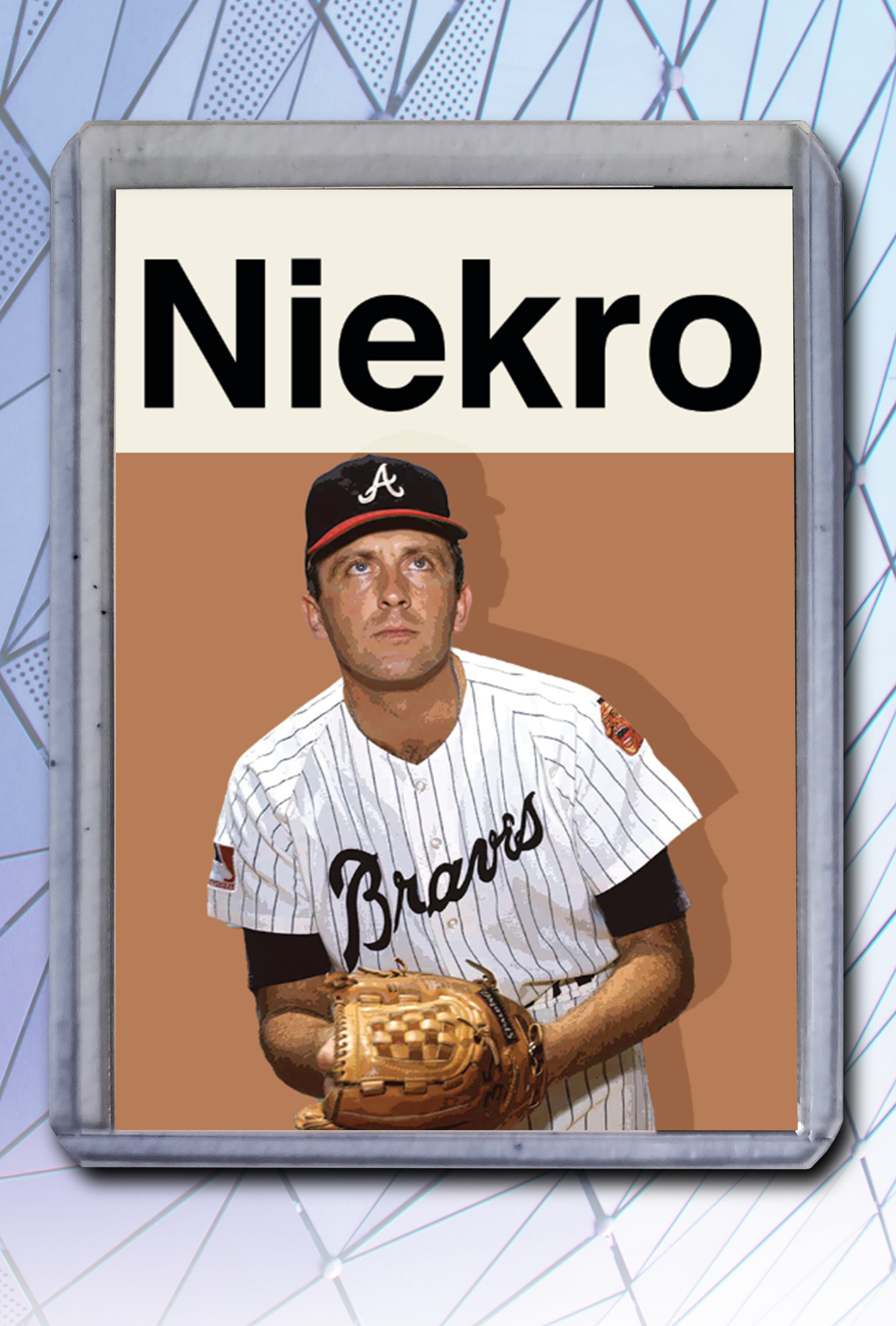 Phil Niekro Artist Signed Baseball Art Card 2/10